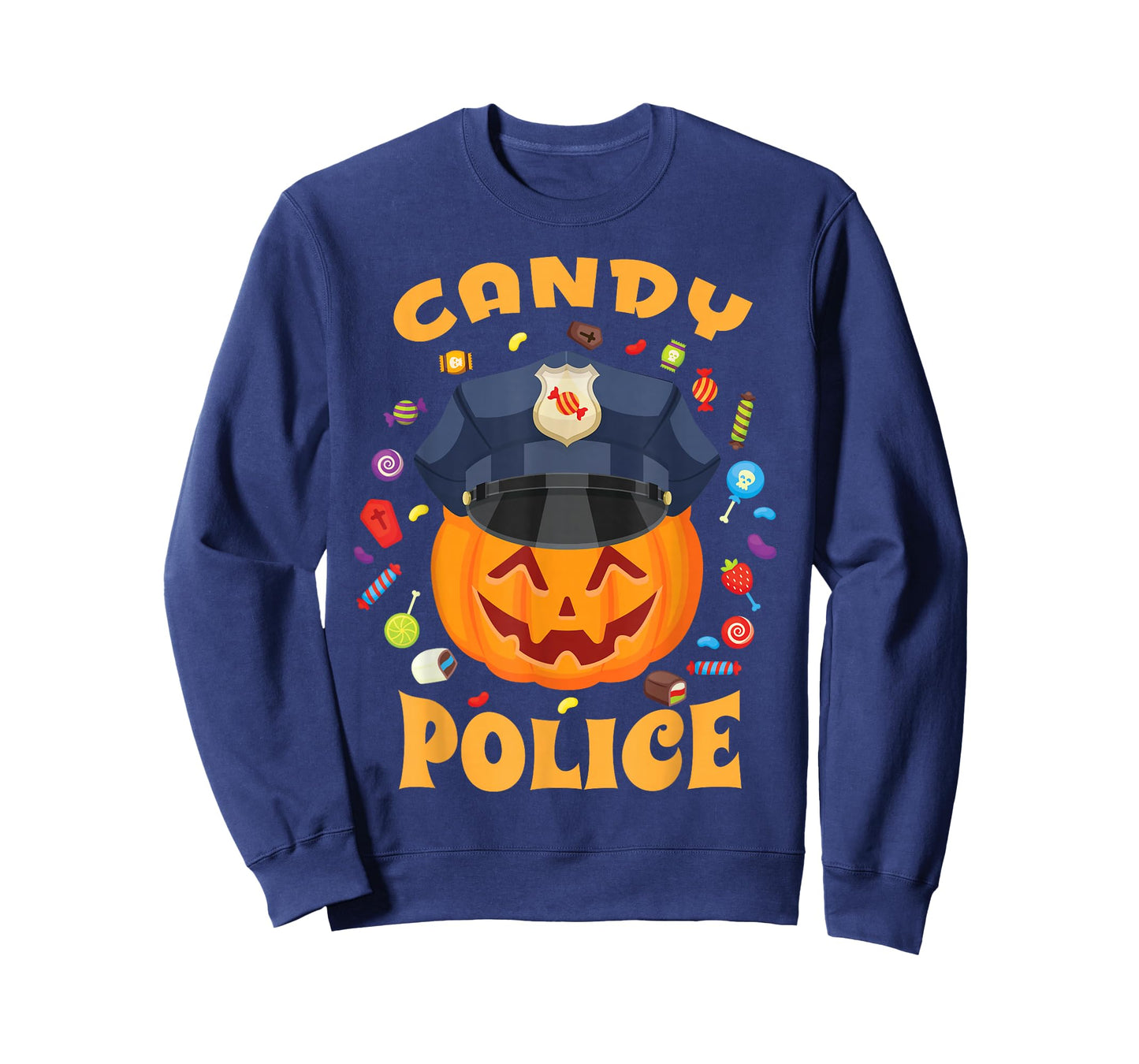 Candy Police Halloween Party Costume Security Funny T-Shirt