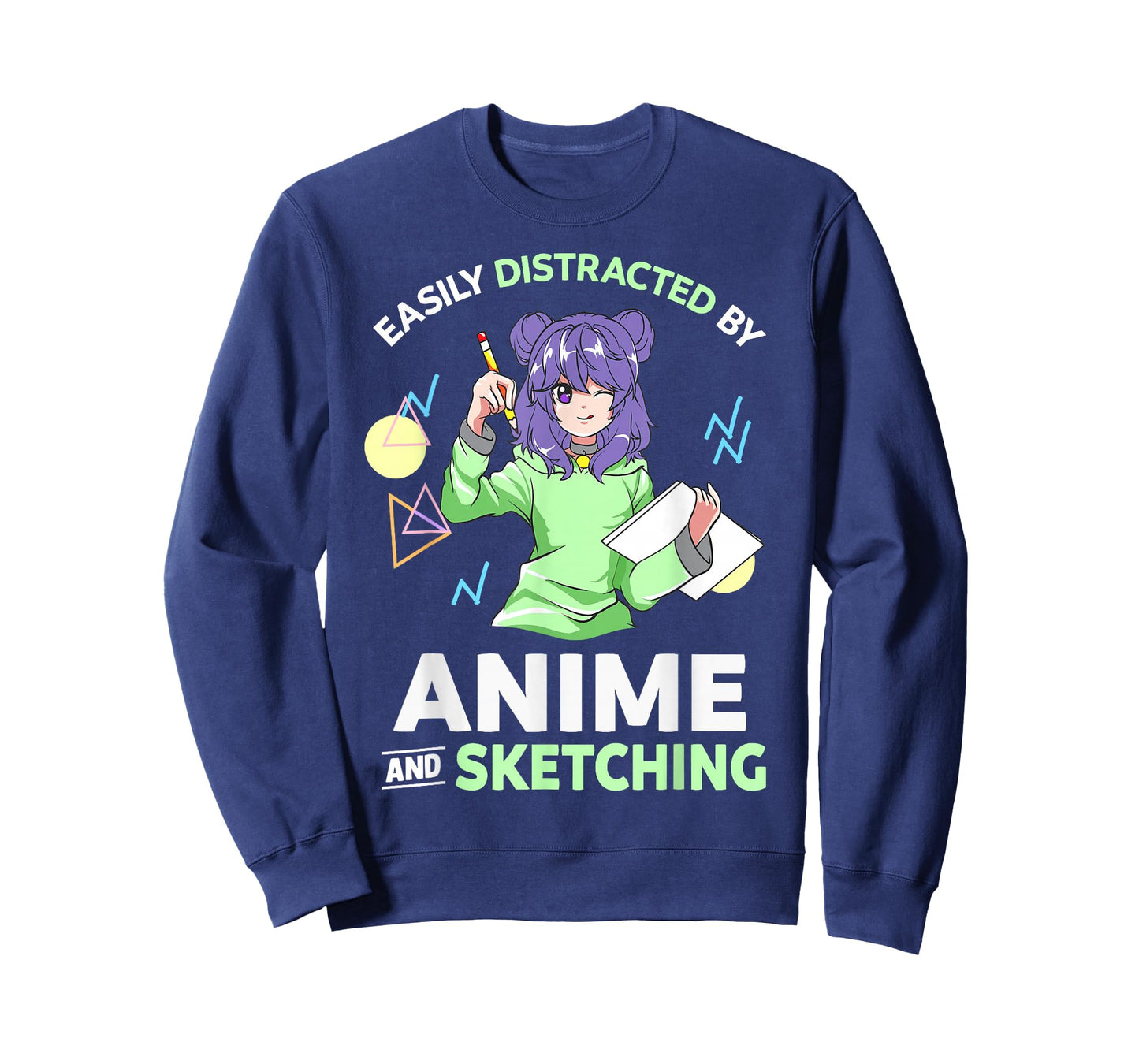 Easily Distracted By Anime and Sketching Anime T-Shirt