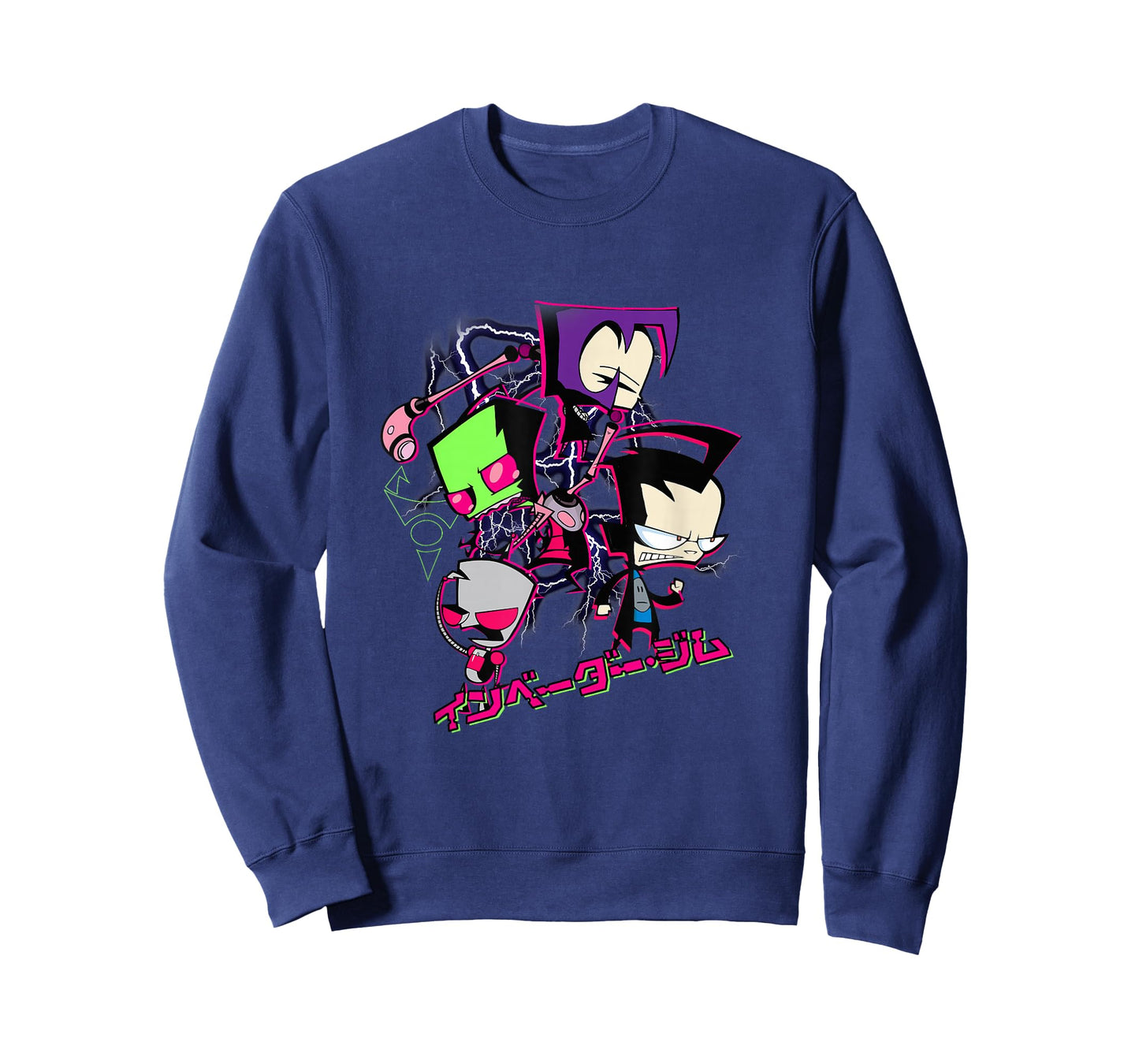 Invader Zim Lightning Storm Anime Characters Collage T-Shirt