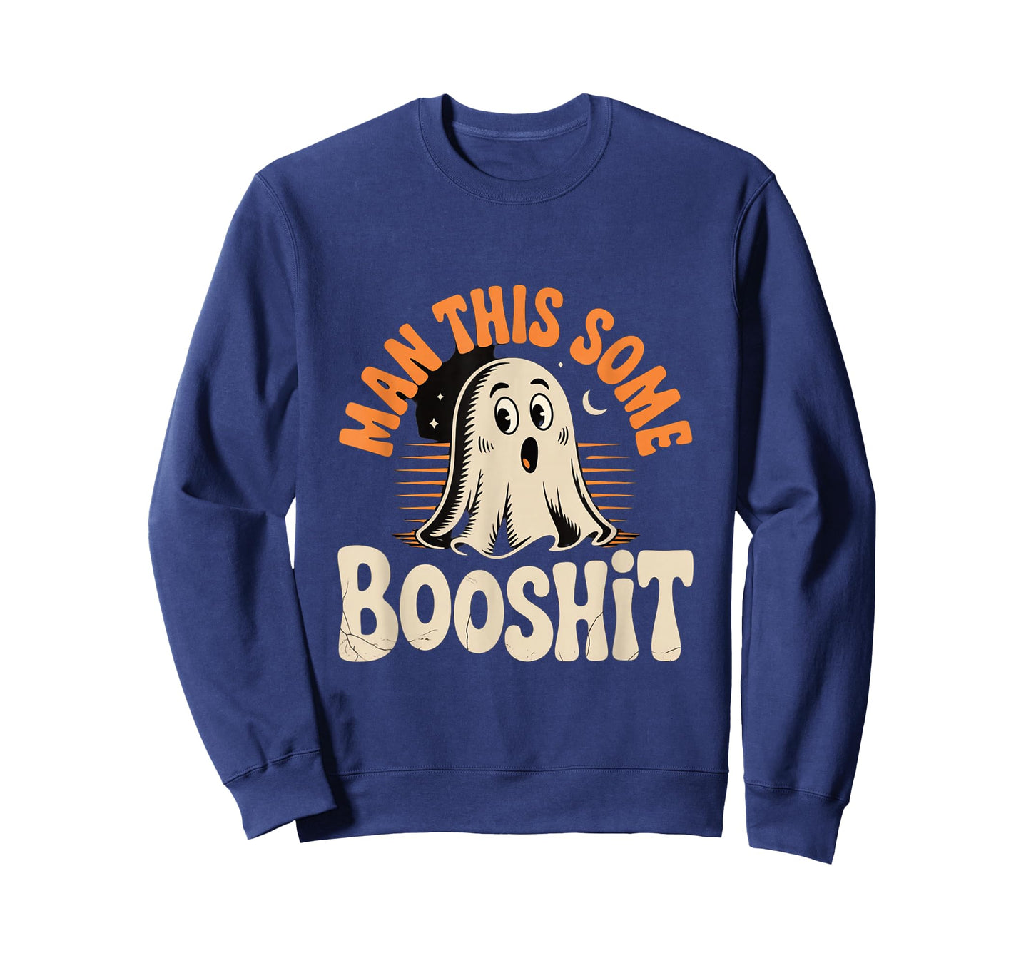 Man This Some Booshit Funny Ghost Halloween Design T-Shirt