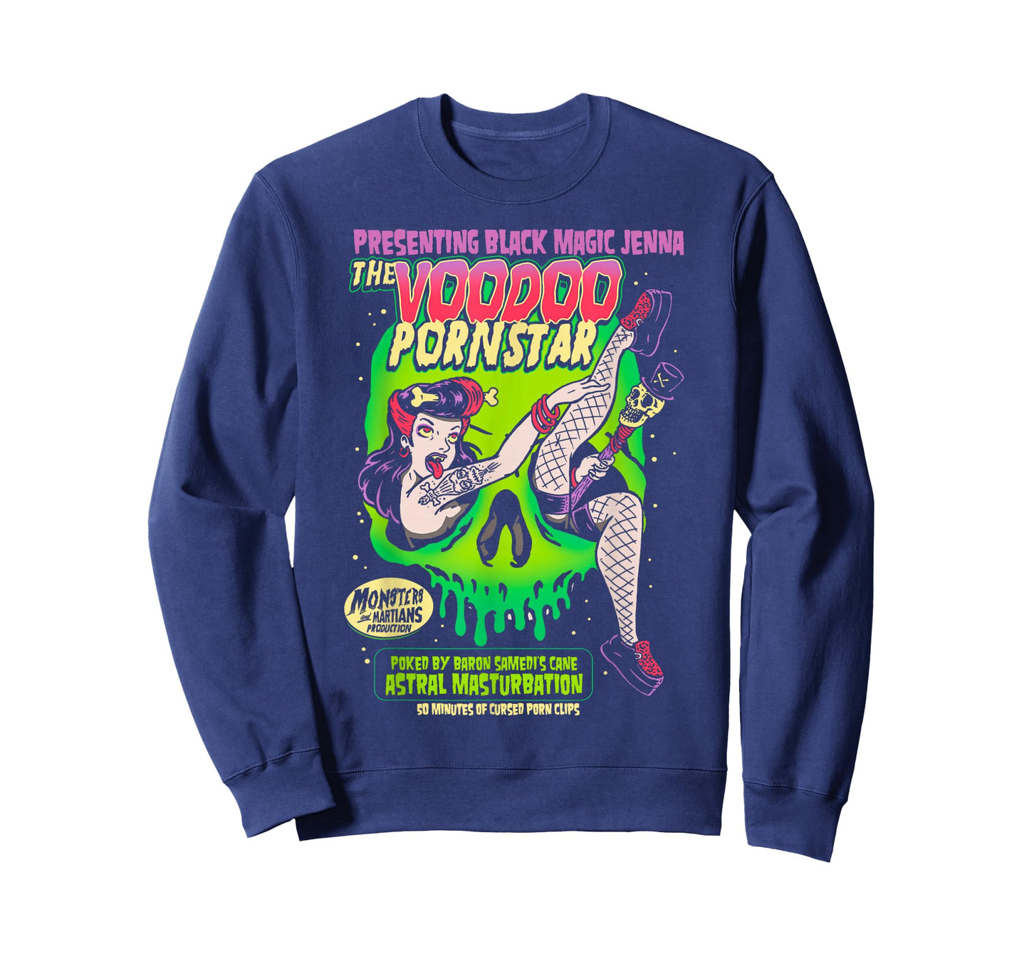 Horror Art - Voodoo Porn Star - Psychobilly Punk Art T-Shirt