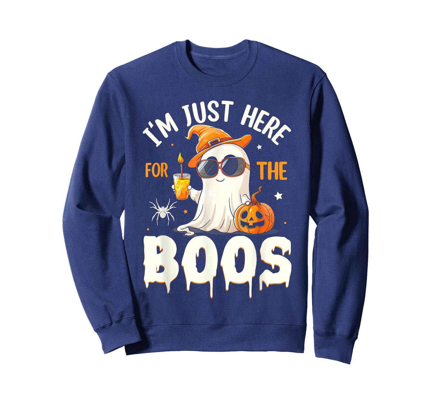 Funny Halloween Ghost Costume I'm Just Here For The Boos T-Shirt