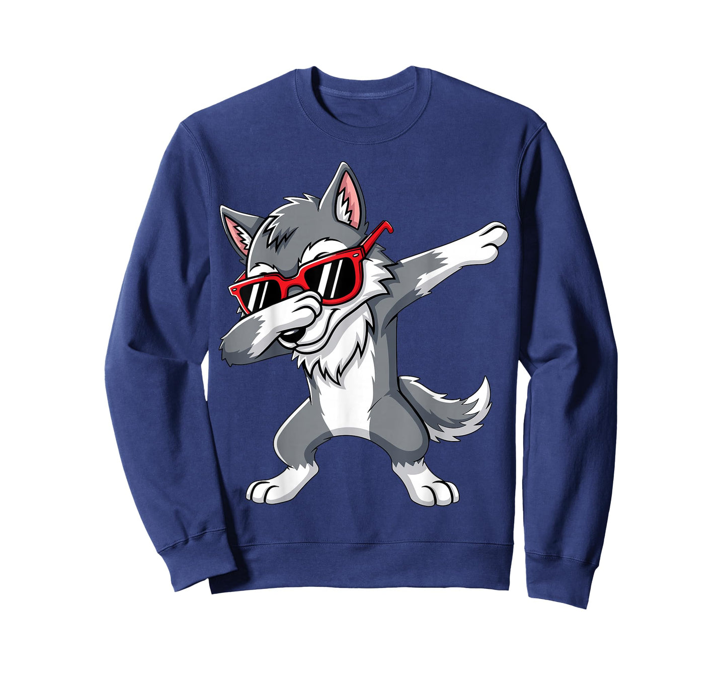 Dabbing Wolf with Sunglasses Wolves Animal T-Shirt