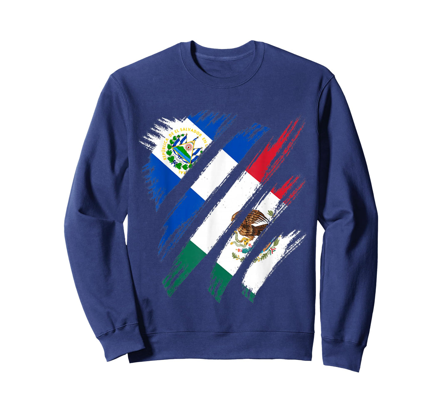 El Salvador Flag Mexico Grown Patriot Country Stripes T-Shirt