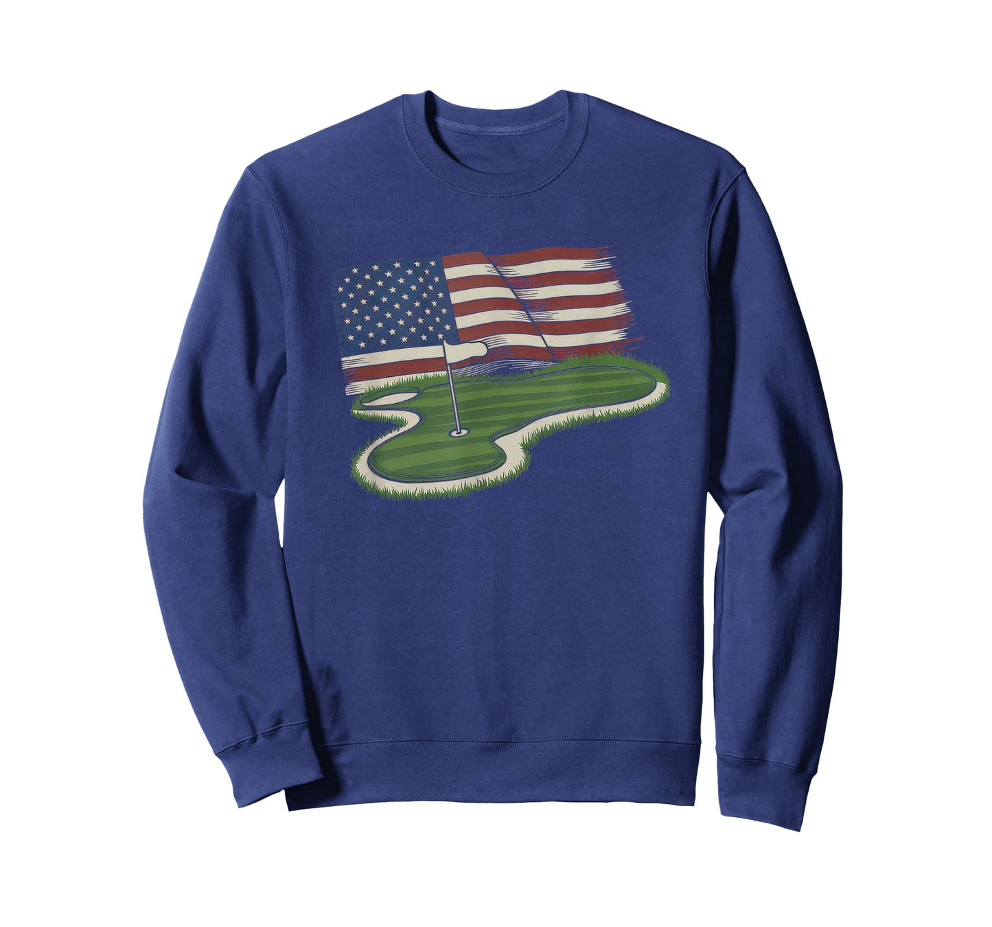 American Flag Golf Tshirt Men Women Golf Club Golfer Golfing T-Shirt