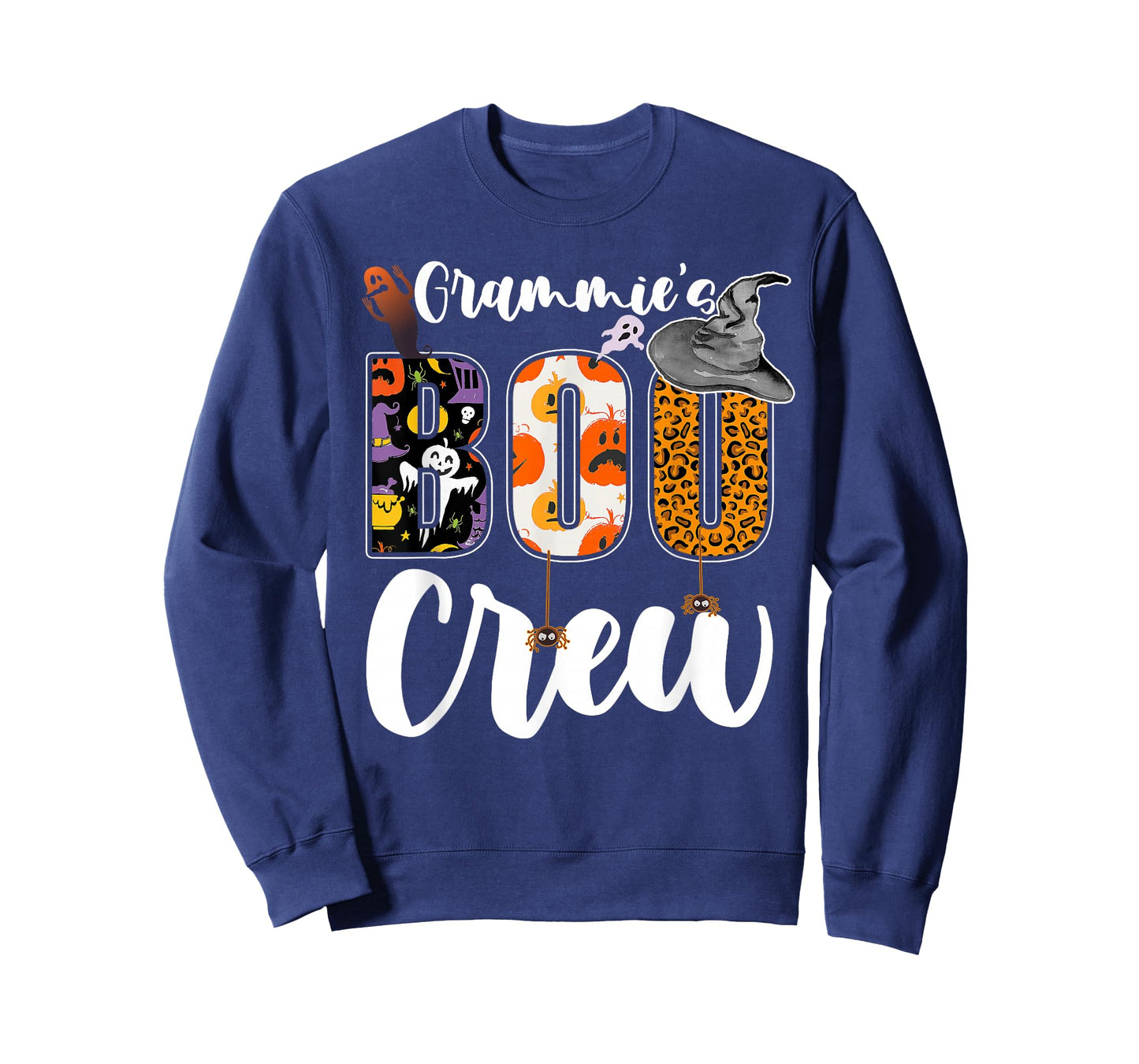 Grammie's Boo Crew Halloween Grandma Grandkids Matching T-Shirt