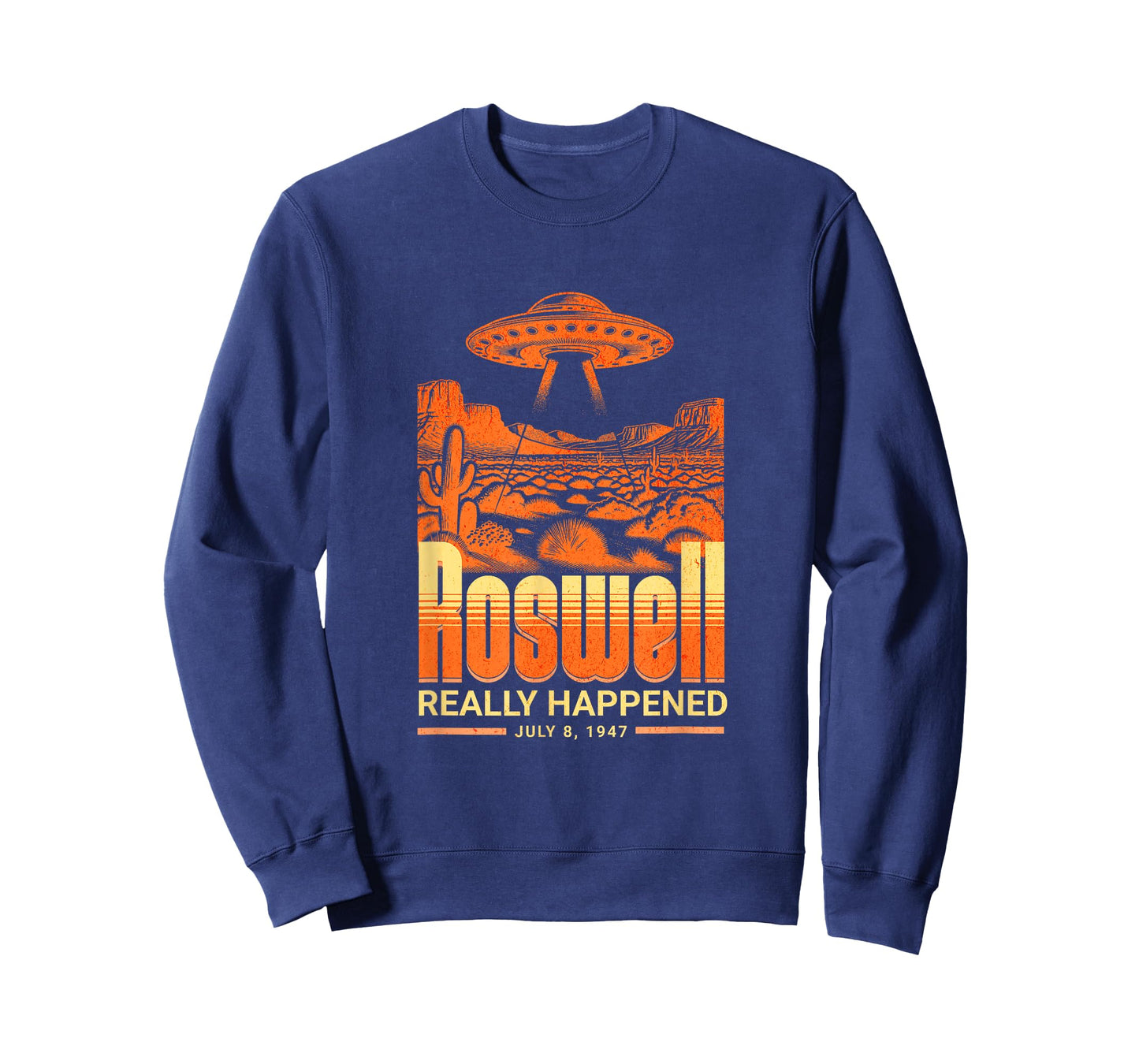 Roswell Really Happened July 8 1947 Funny Alien UFO T-Shirt