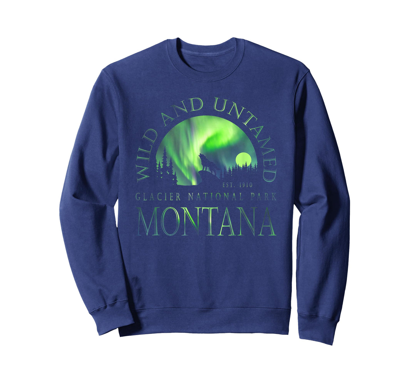 Montana - Glacier National Park - Northern Lights T-Shirt