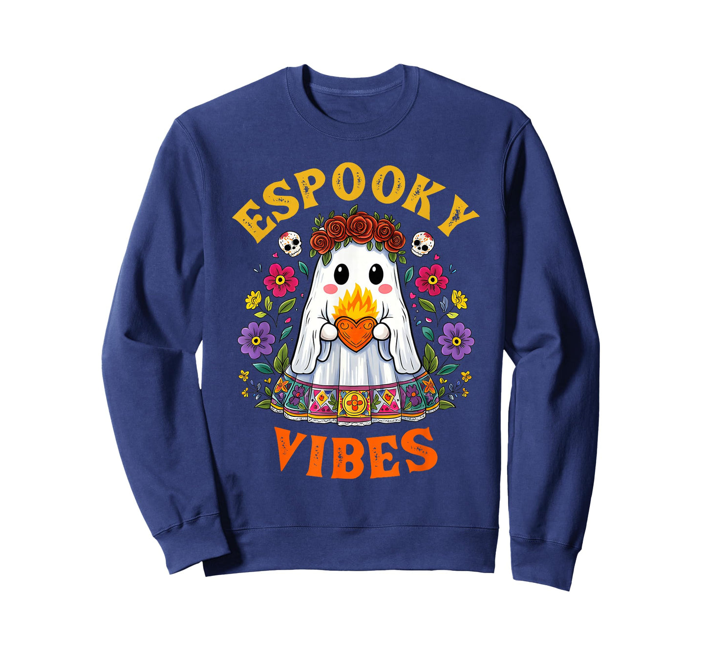 Espooky Vibes Spanish Mexican Halloween Ghost Teachers T-Shirt