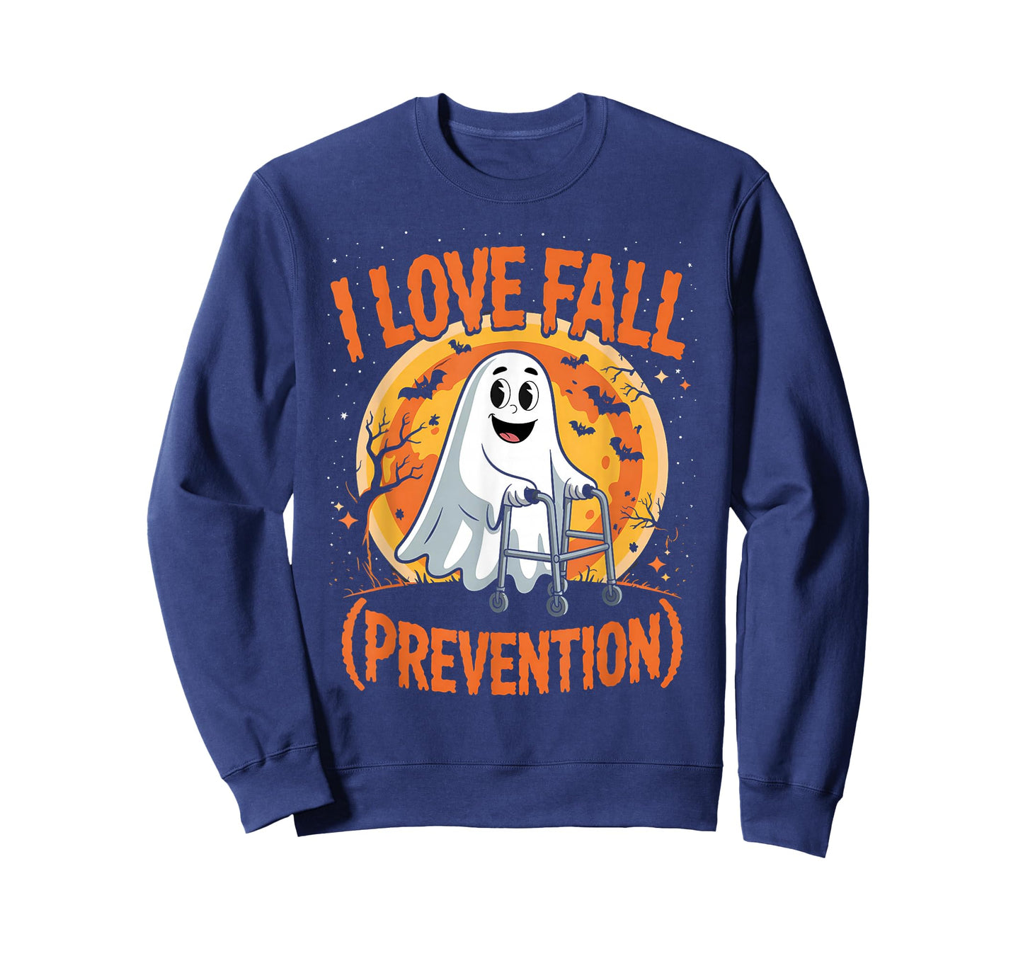 I Love Fall Prevention Physical Therapy Halloween Ghost T-Shirt