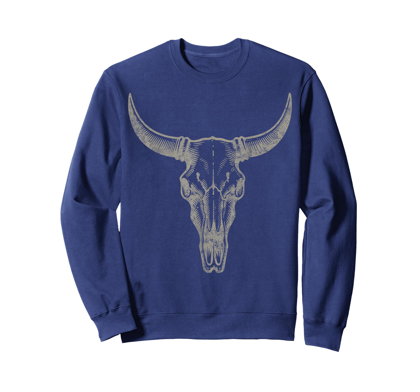 Cowgirl Cowboy Vintage Women Men Western Cow Skull Graphic T-Shirt