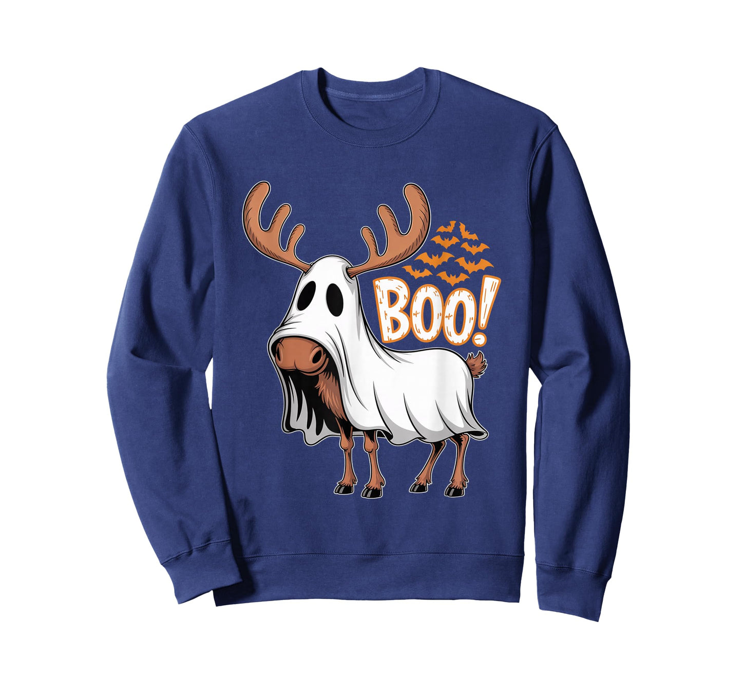 Spooky Moose Ghost Boo Costume Halloween Party T-Shirt
