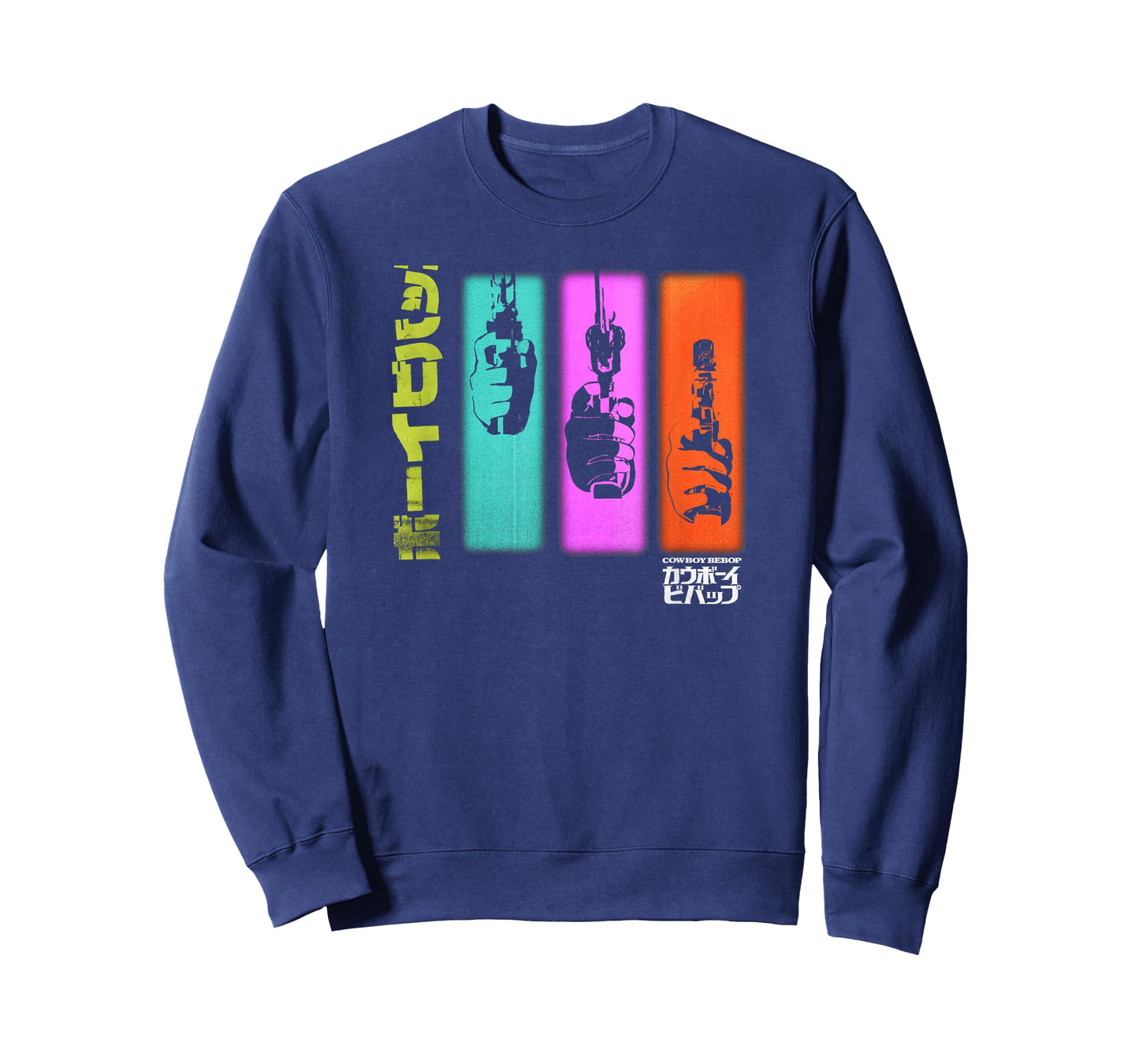 Cowboy Bebop Hand Gun Colorful Panels T-Shirt