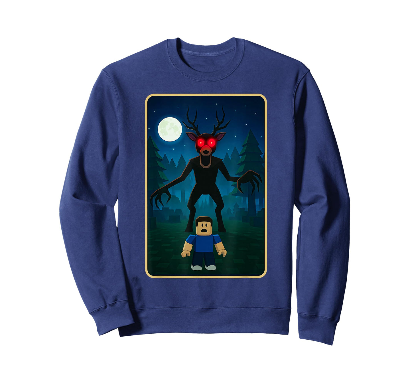 Scary Deer 99 Nights Halloween Gamer in The Forest Kids Meme T-Shirt