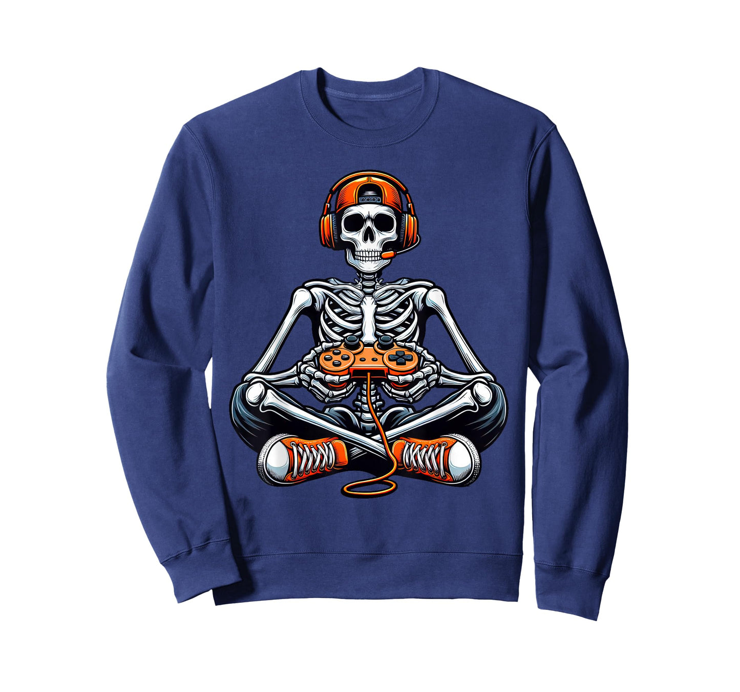 Skeleton Halloween Shirts Gamer Video Gaming Boys Men Kids T-Shirt