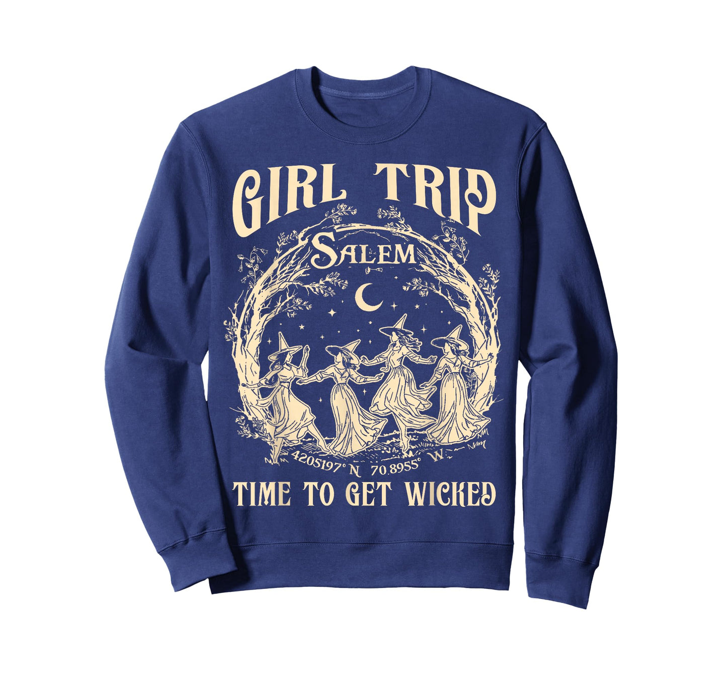 Retro Girls Trip Salem 1692 They Missed One Witch Halloween T-Shirt