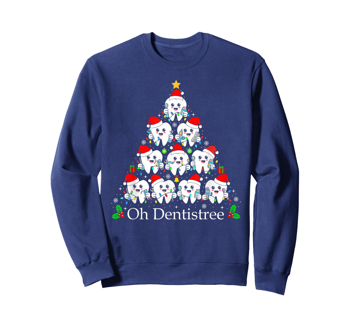 Tooth Christmas Dentist Tree Dental Assistant Oh Dentistree T-Shirt