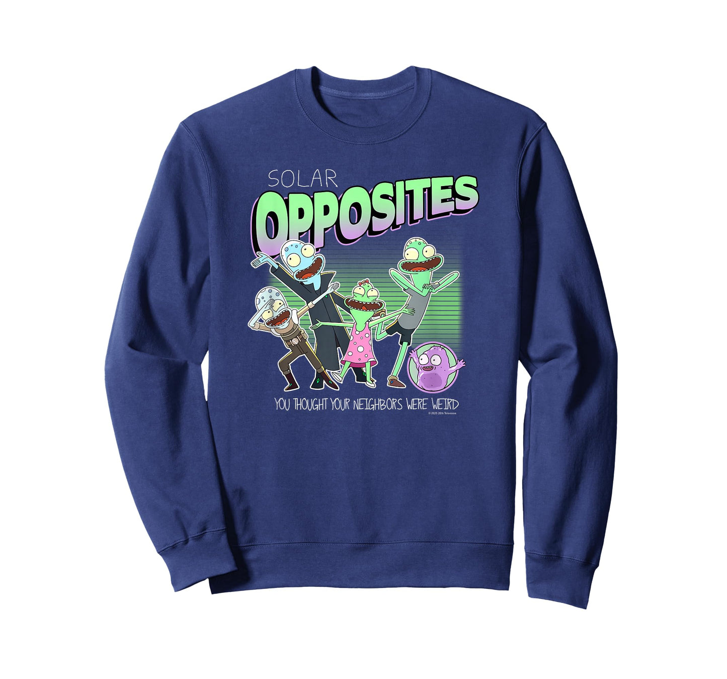 Solar Opposites Character Group Weird Neighbors Cartoon T-Shirt