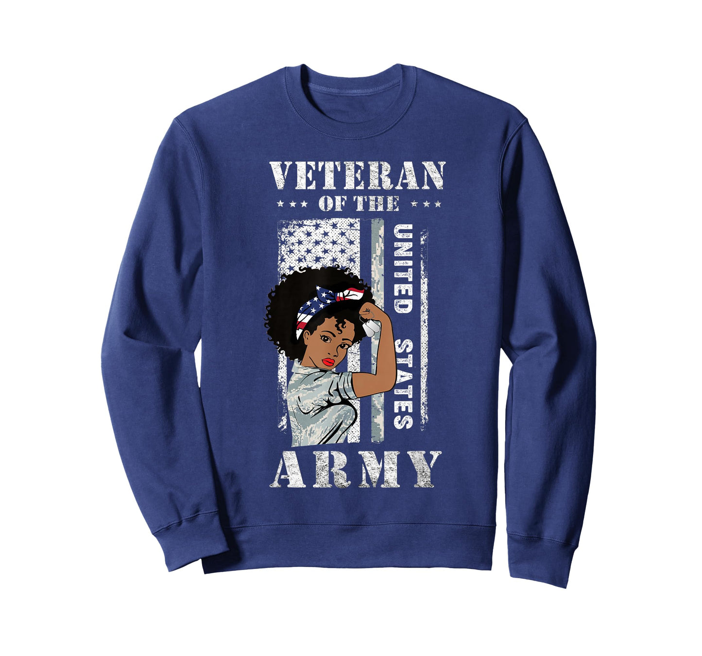 Veteran of The US Army, Proud Black Women Army Veteran T-Shirt