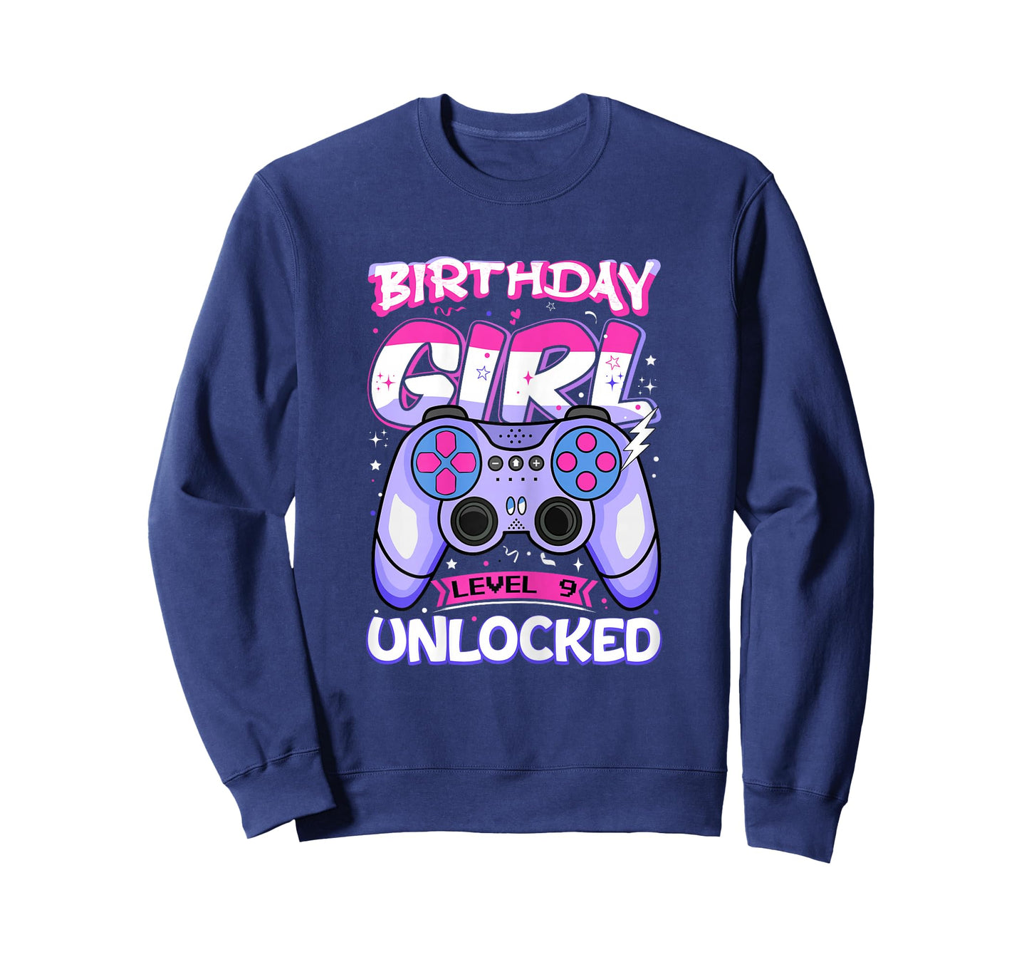 9 Year Old Girl Gamer Level Unlocked 9th Birthday Kids T-Shirt