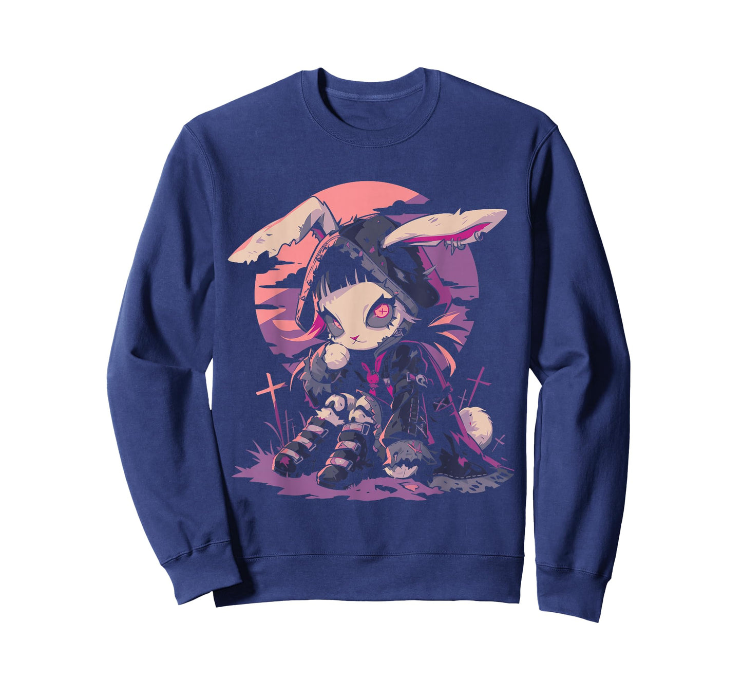 Cute Goth Bunny Witch Cute E-Girl Gothic Outfit Grunge T-Shirt