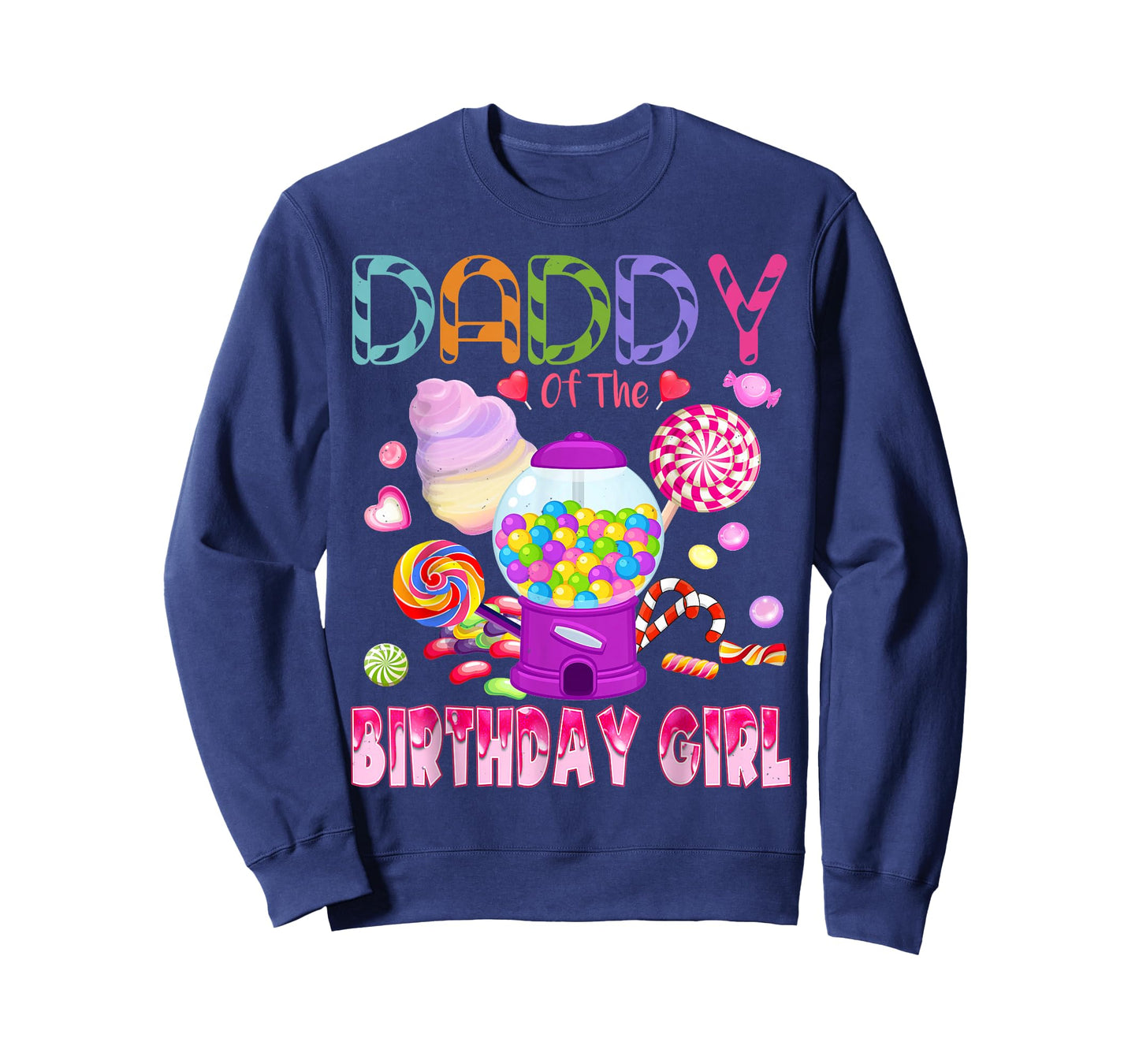 Daddy Of The Birthday Gifts Girl Candyland Candy Birthday T-Shirt