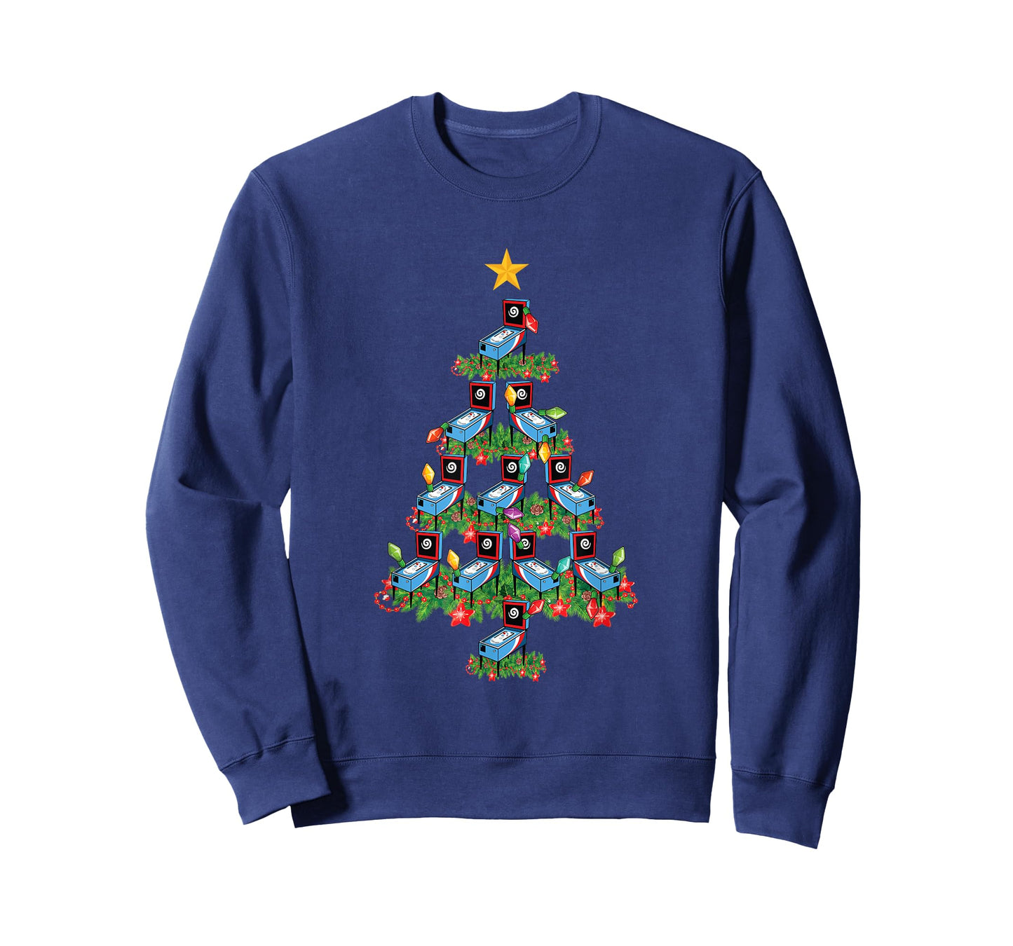 Pinball Machine Retro Arcade Game Gamer Pinball Christmas T-Shirt