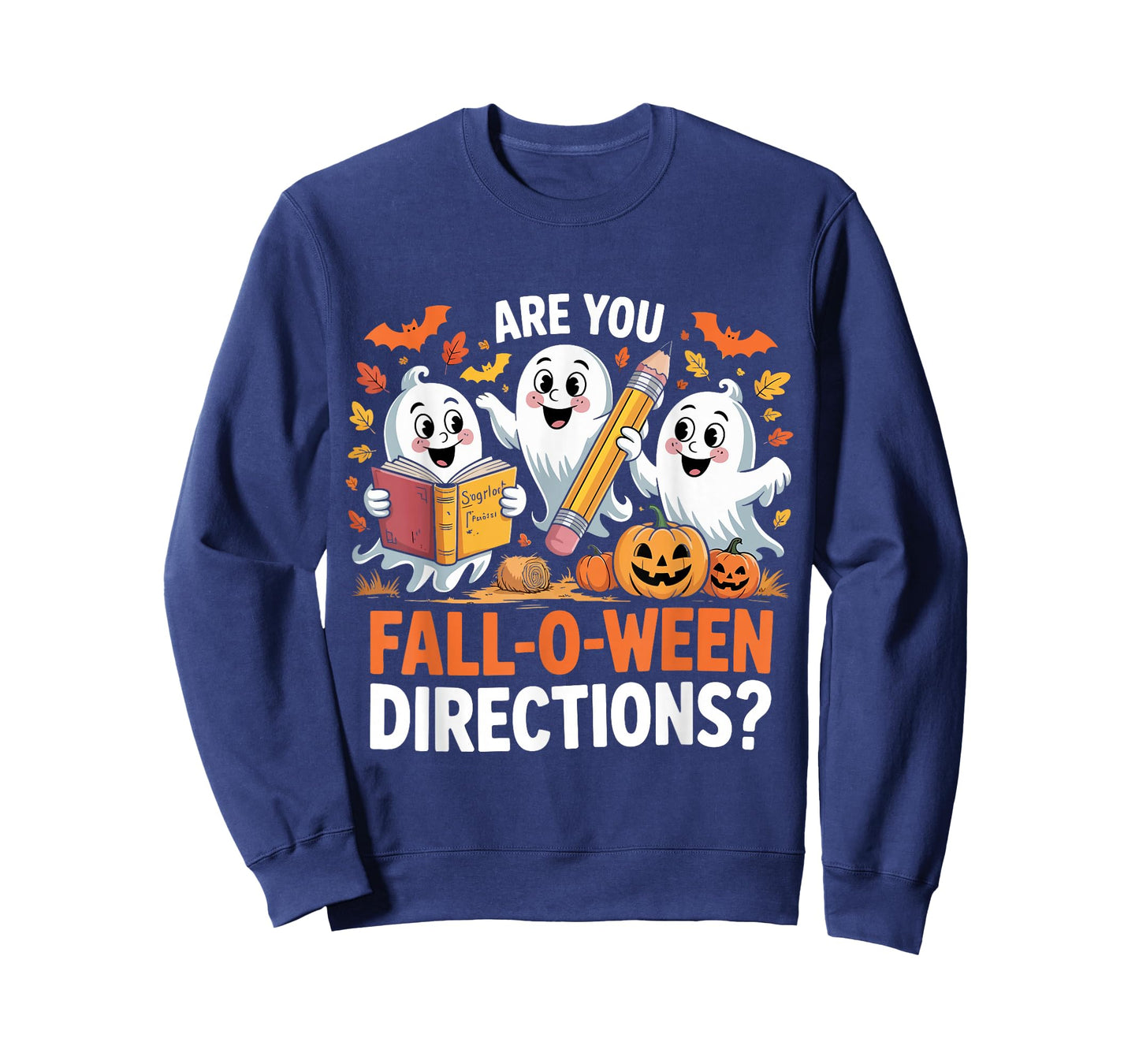 are You Fall O Ween Directions Halloween Teacher Ghosts T-Shirt