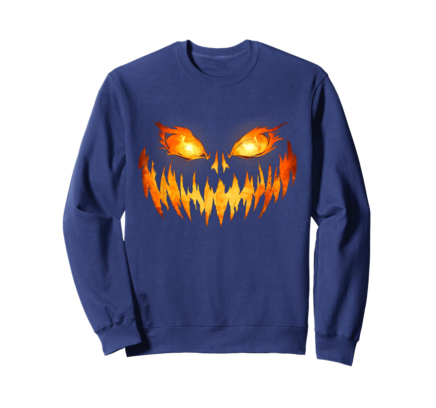 Scary Spooky Jack O Lantern Face Pumpkin Halloween Men Boys T-Shirt