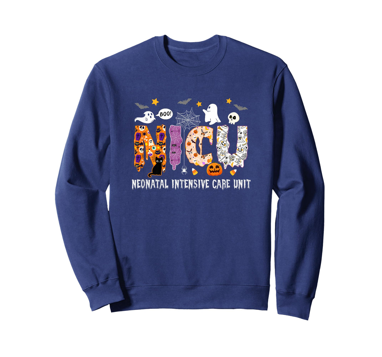 Nicu Nurse Halloween Spooky Ghose Neonatal Intensive Care T-Shirt
