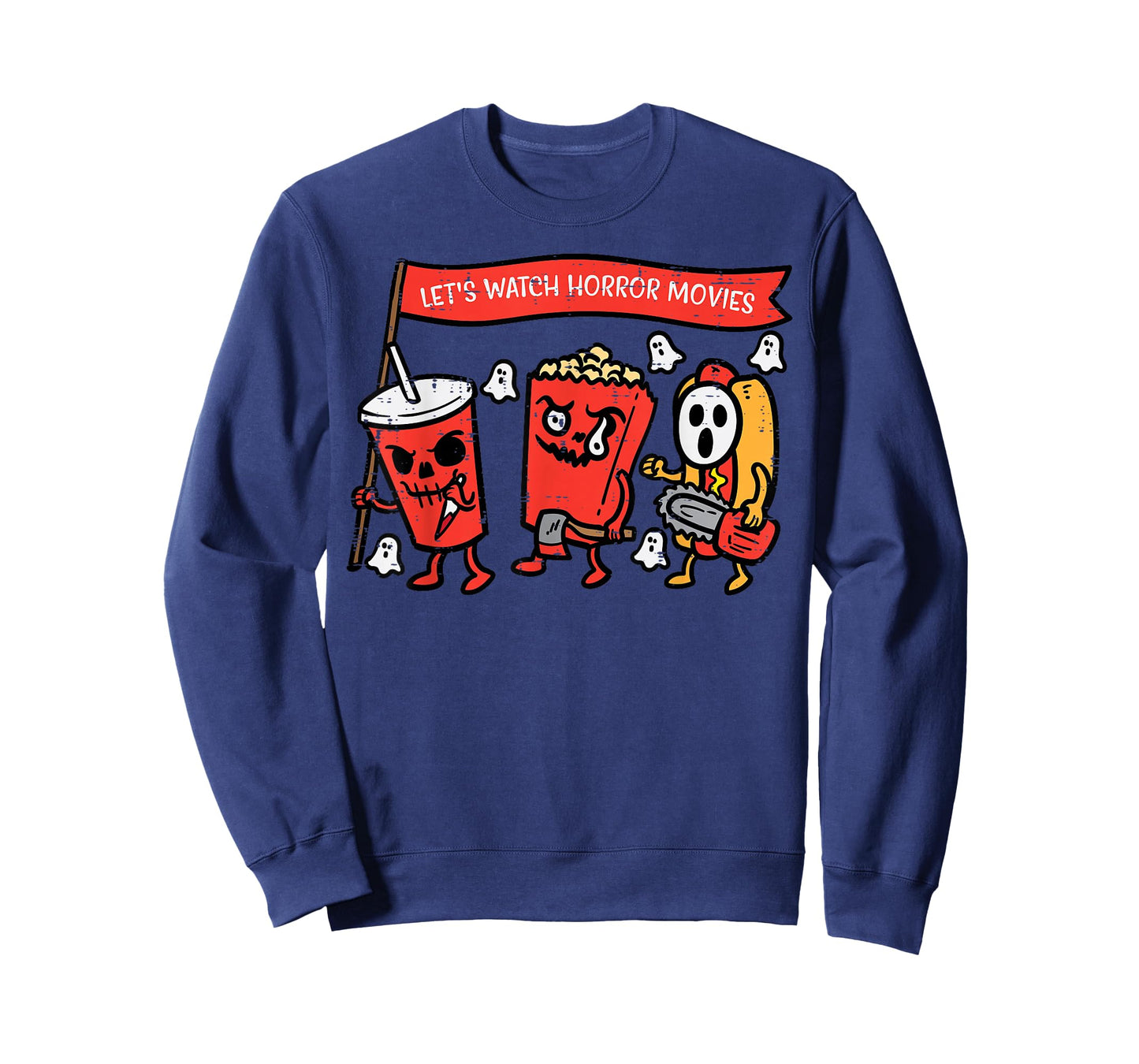 Let's Watch Horror Movies Funny Halloween Men Women Kids T-Shirt
