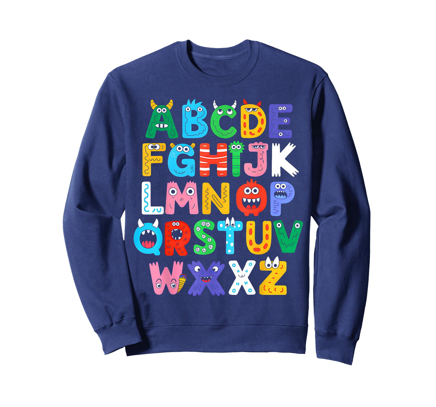 Monster ABC Cute Alphabet Halloween Teacher Costume Kids T-Shirt