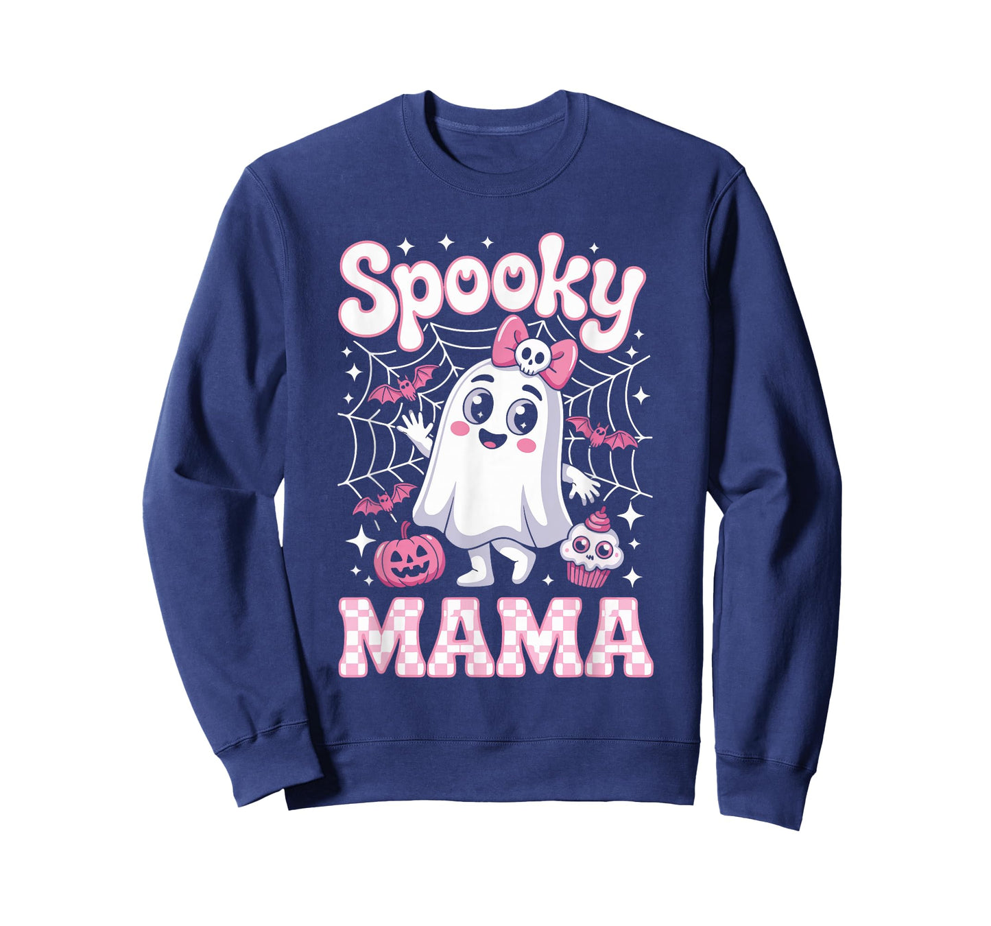 Spooky Mama Halloween Costume Funny Ghost T-Shirt