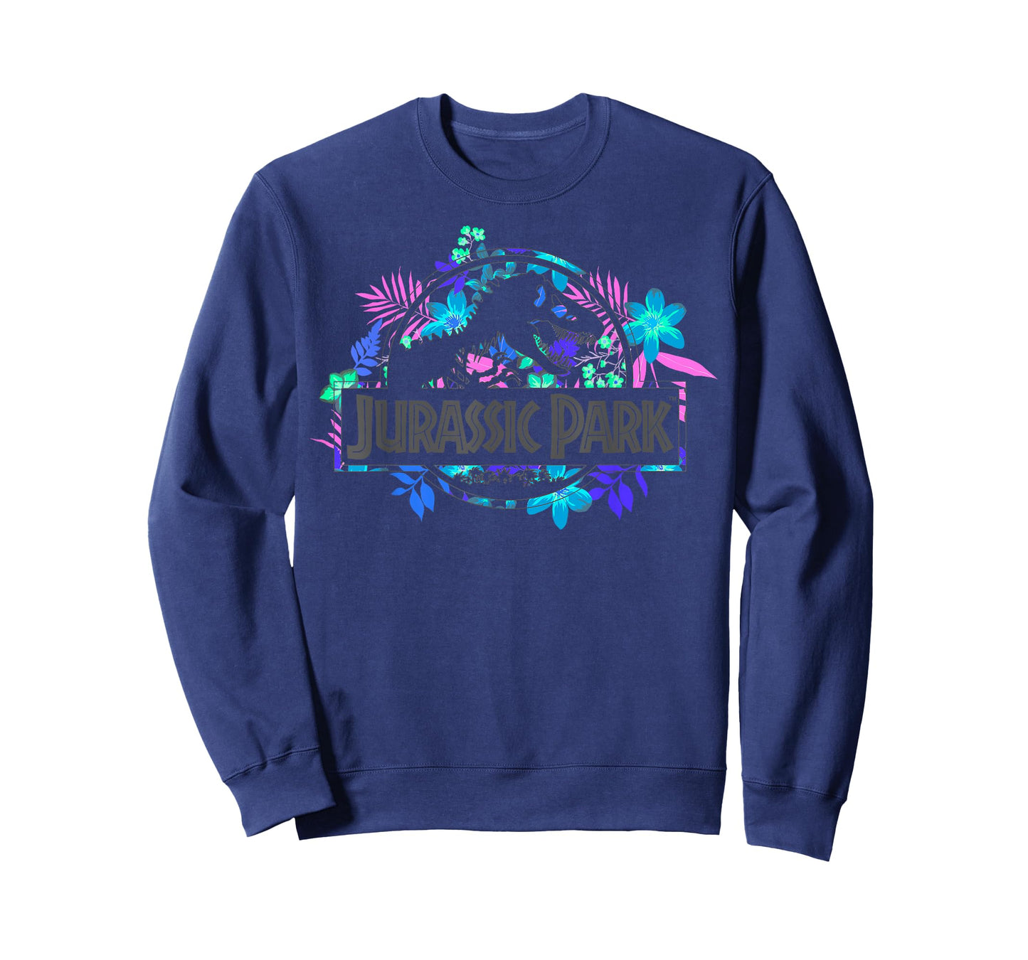 Jurassic Park Tropical Floral Logo Graphic T-Shirt T-Shirt