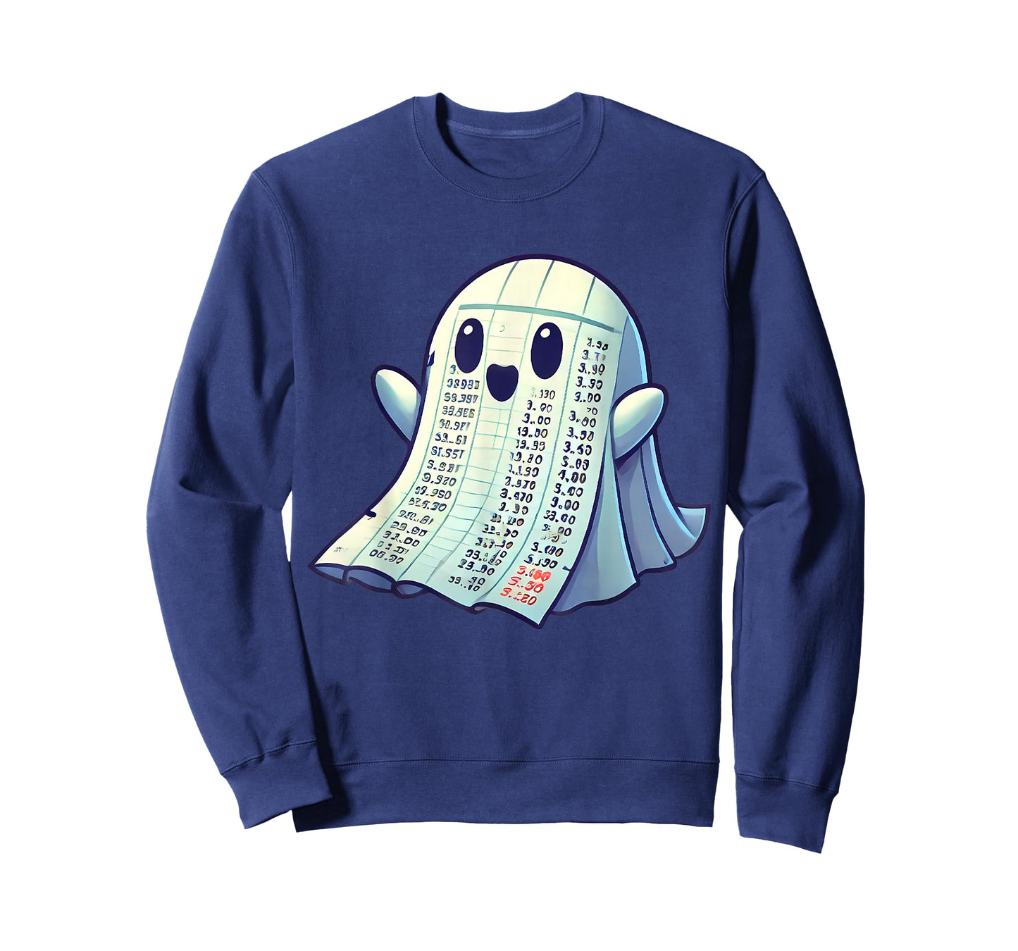 Accountant Halloween Costume Accounting Ghost Spreadsheet T-Shirt