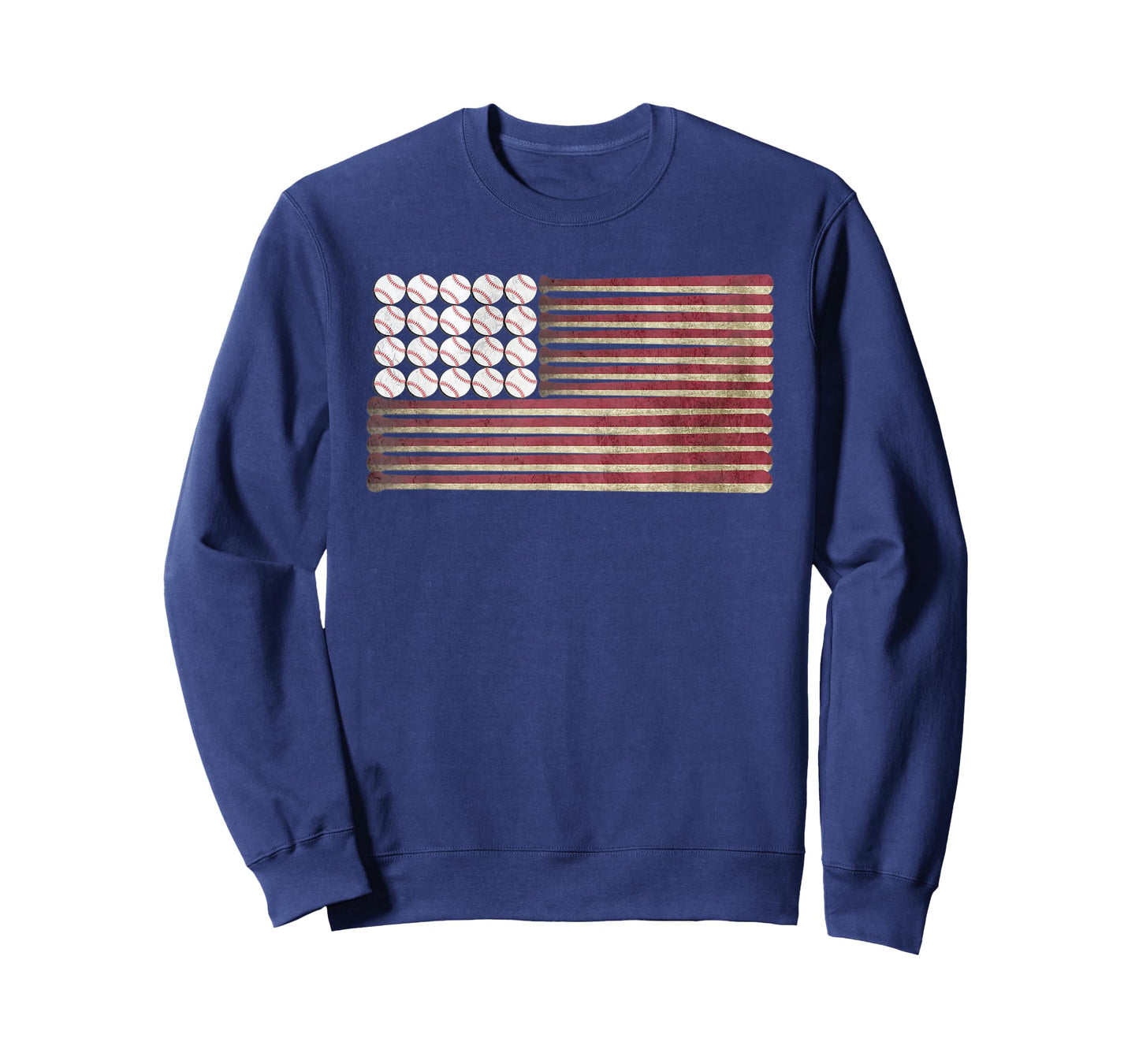 Baseball Design Sports Matching USA Flag America T-Shirt