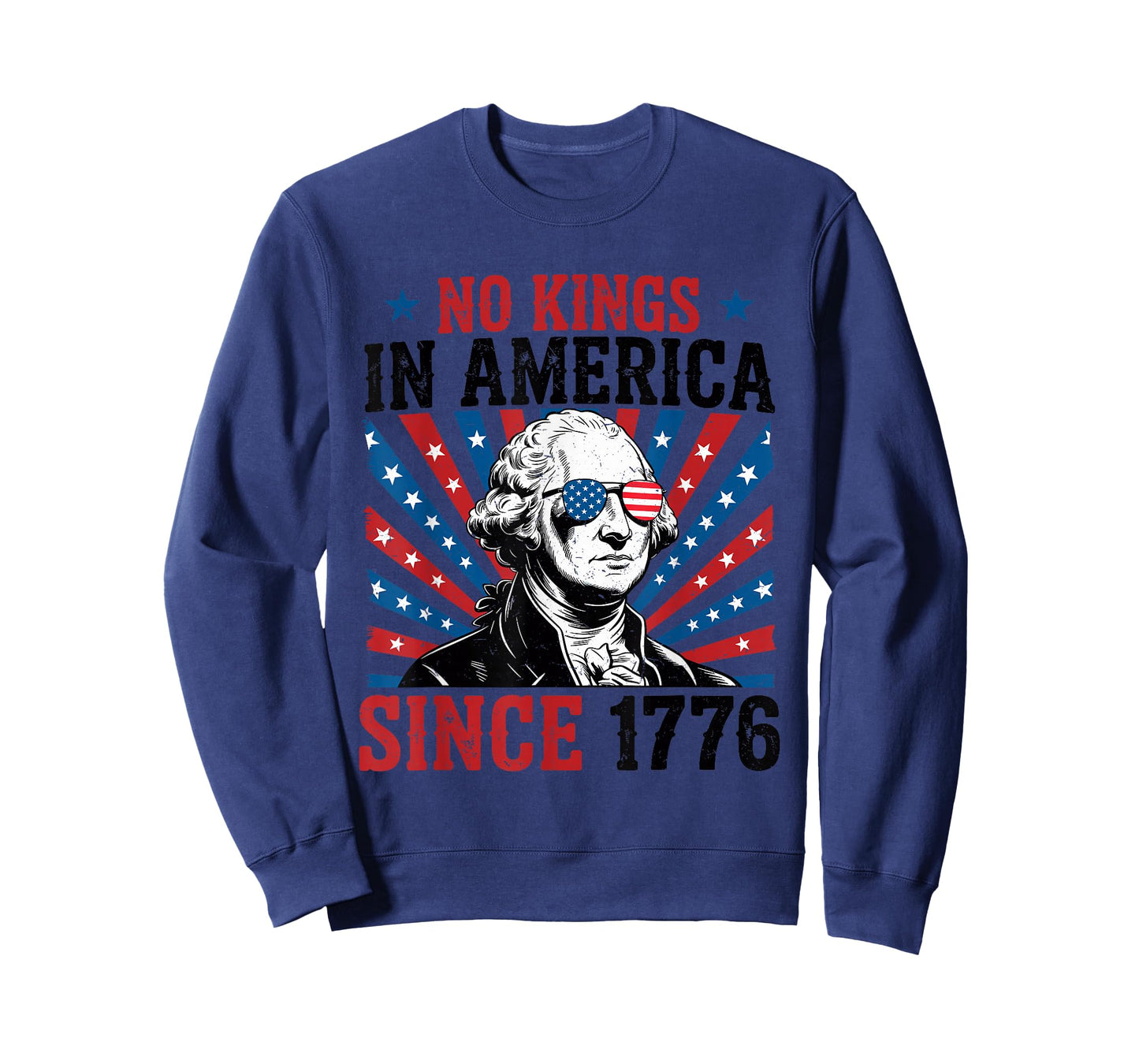 George Washington Protest Sign Democracy No Kings In America T-Shirt