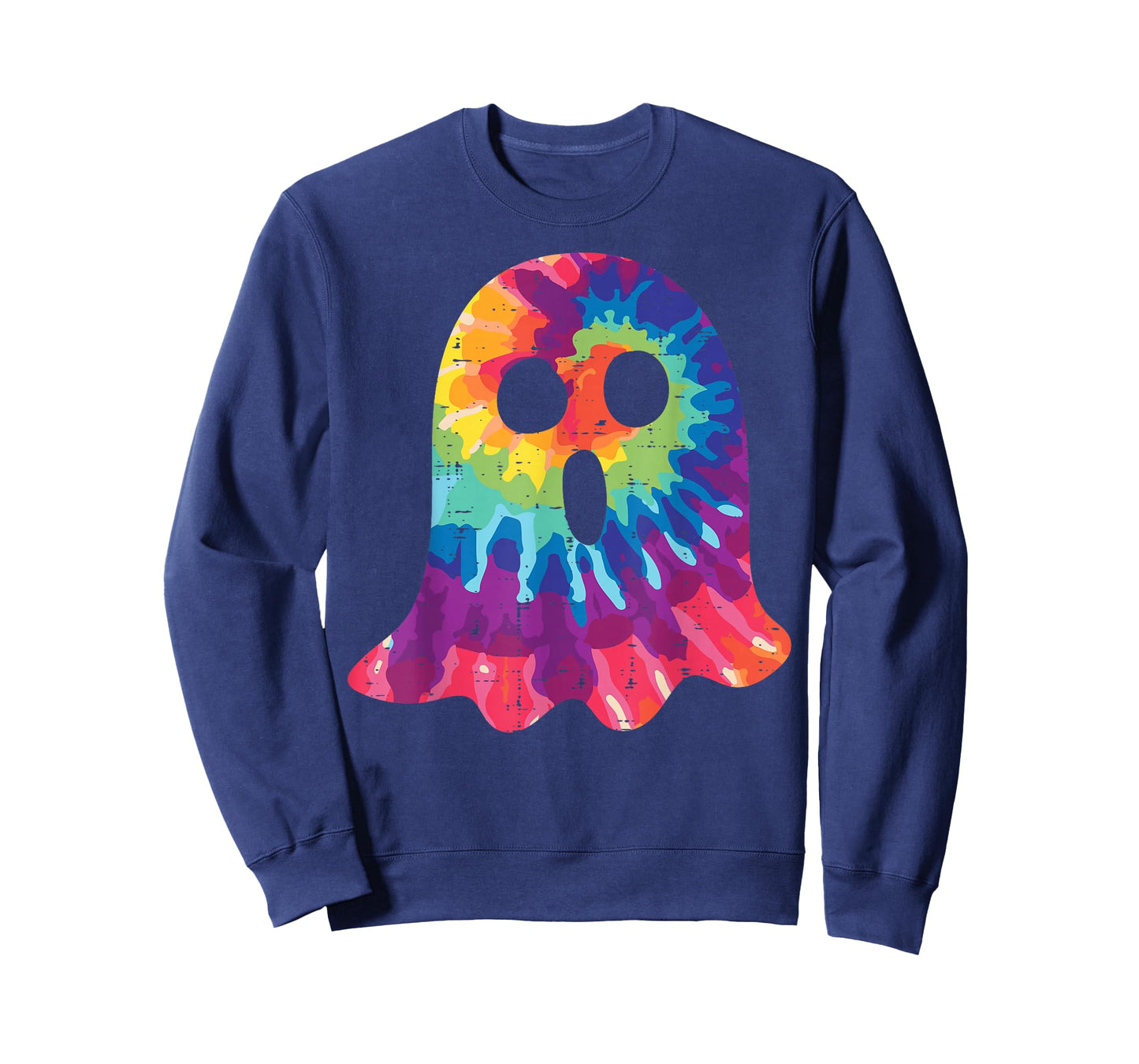 Halloween Ghost Tie Dye Retro Hippie Costume Men Women Kids T-Shirt