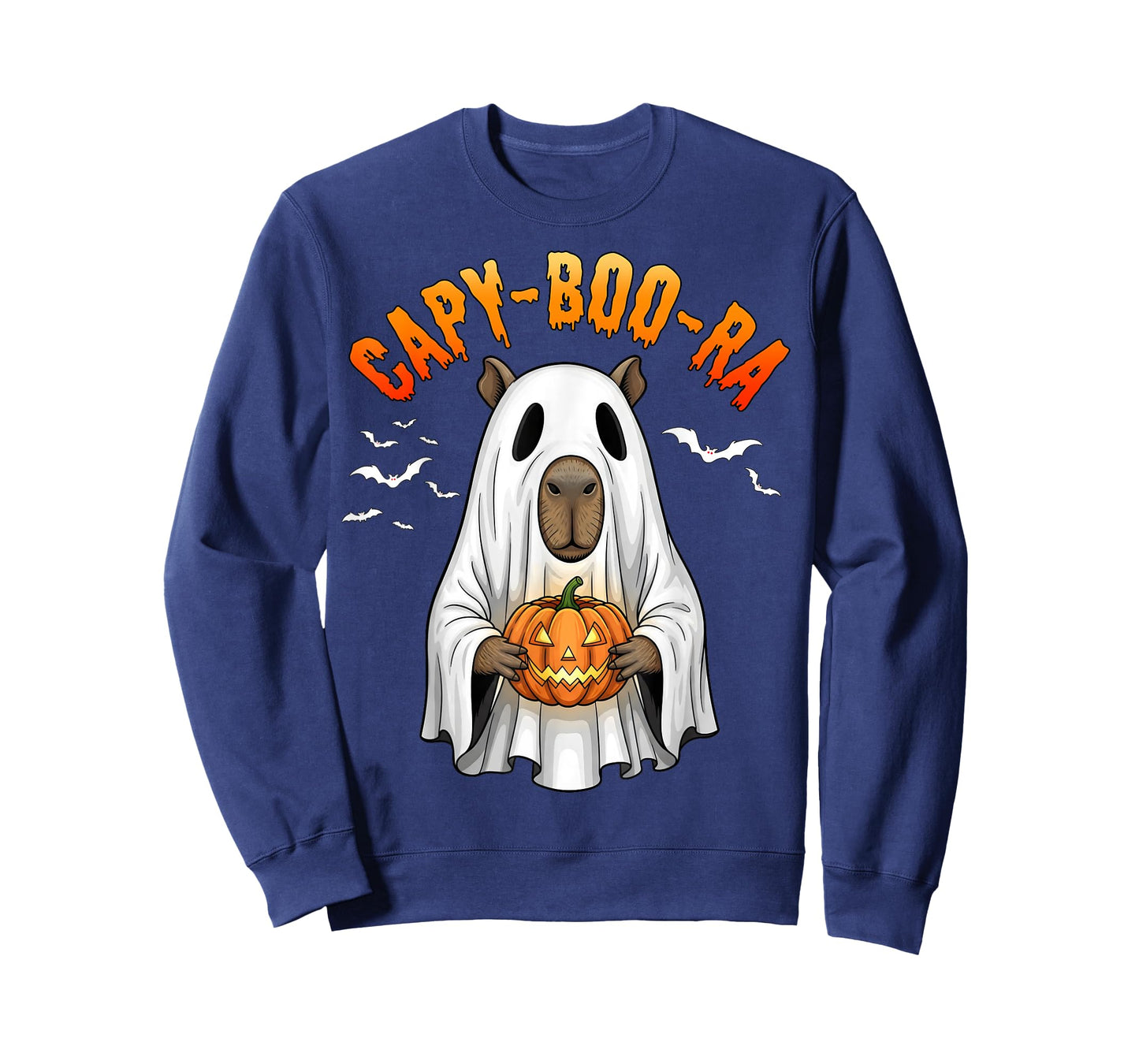 Fun Spooky Capybara Capy-Boo-ra Halloween Ghost Boo Costume T-Shirt