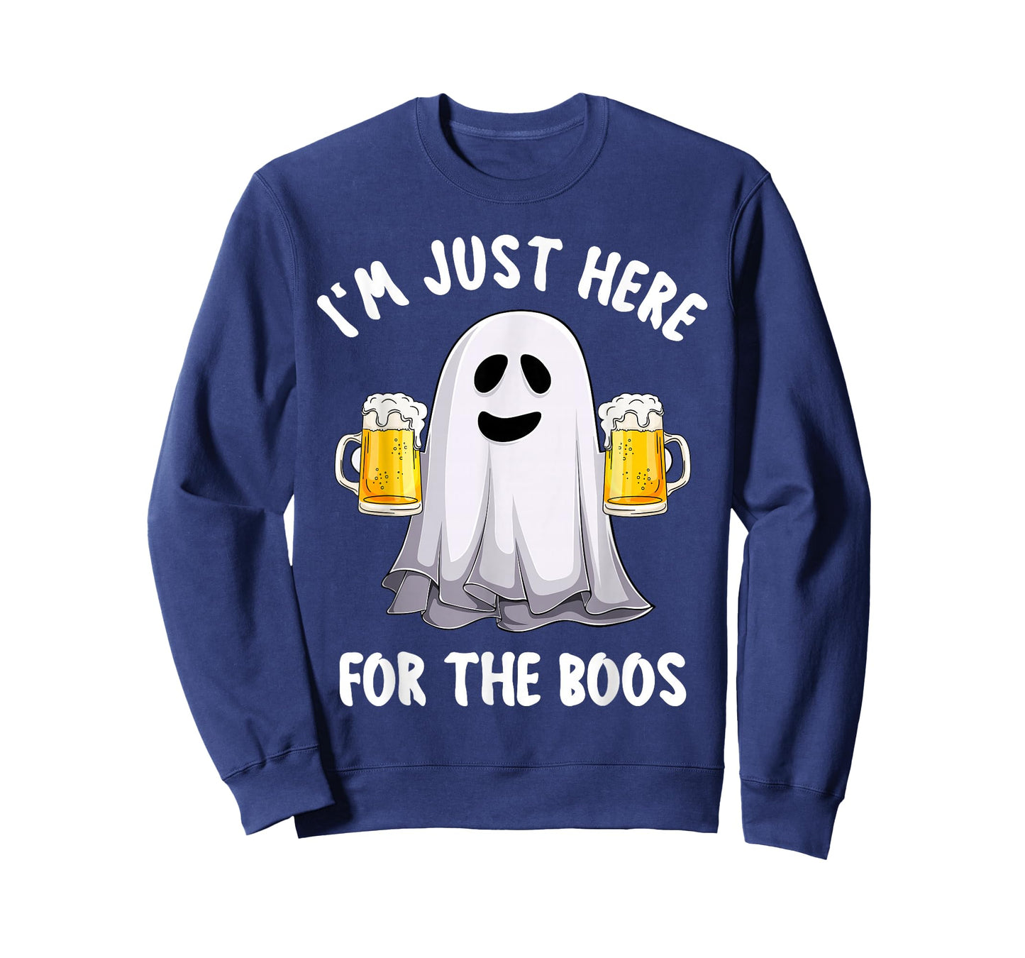 Men Funny Halloween I'm Just Here For The Boos Cute Boos T-Shirt