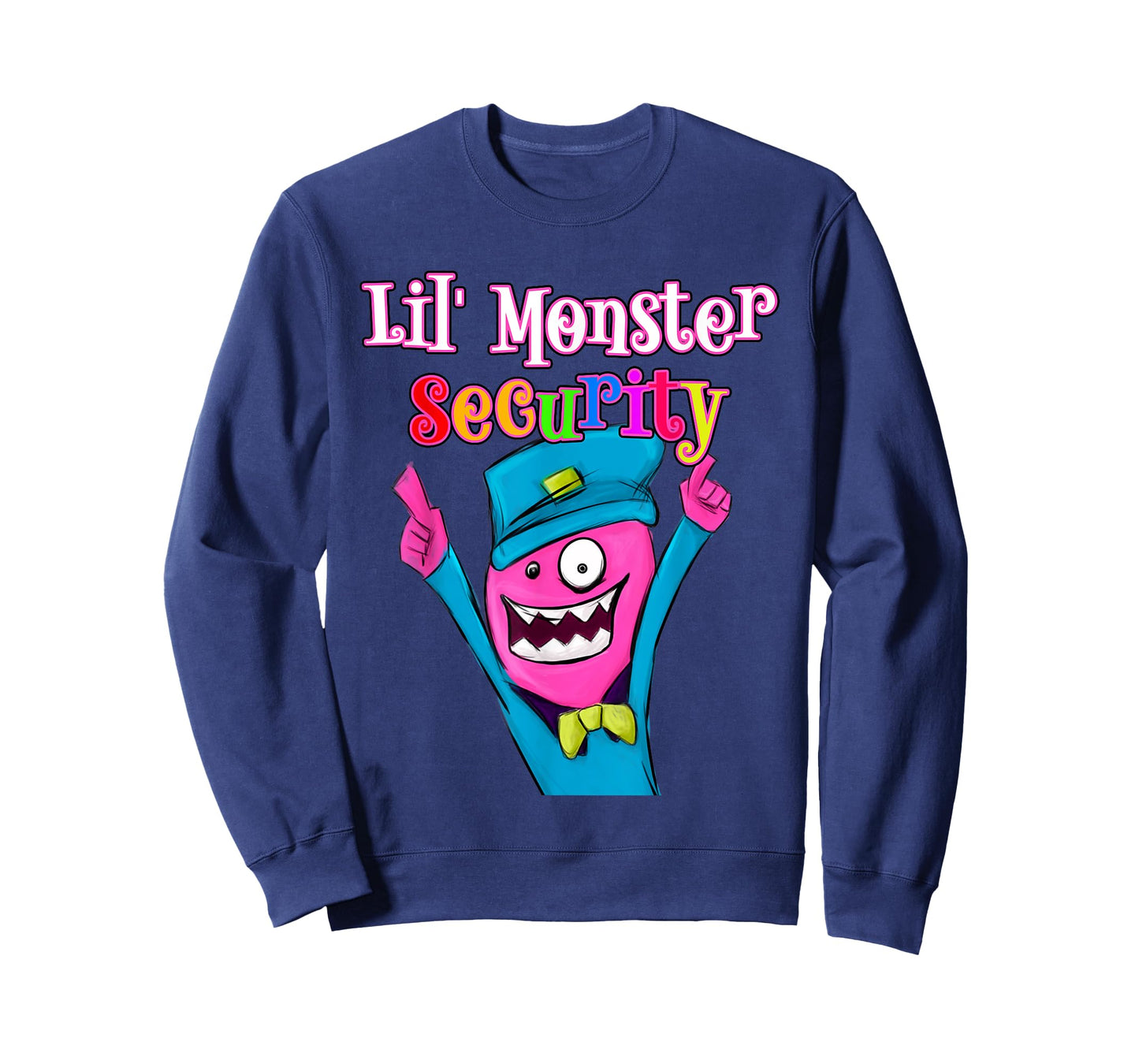 Halloween Dad Mom Daughter Adult , Lil' Monster Security T-Shirt