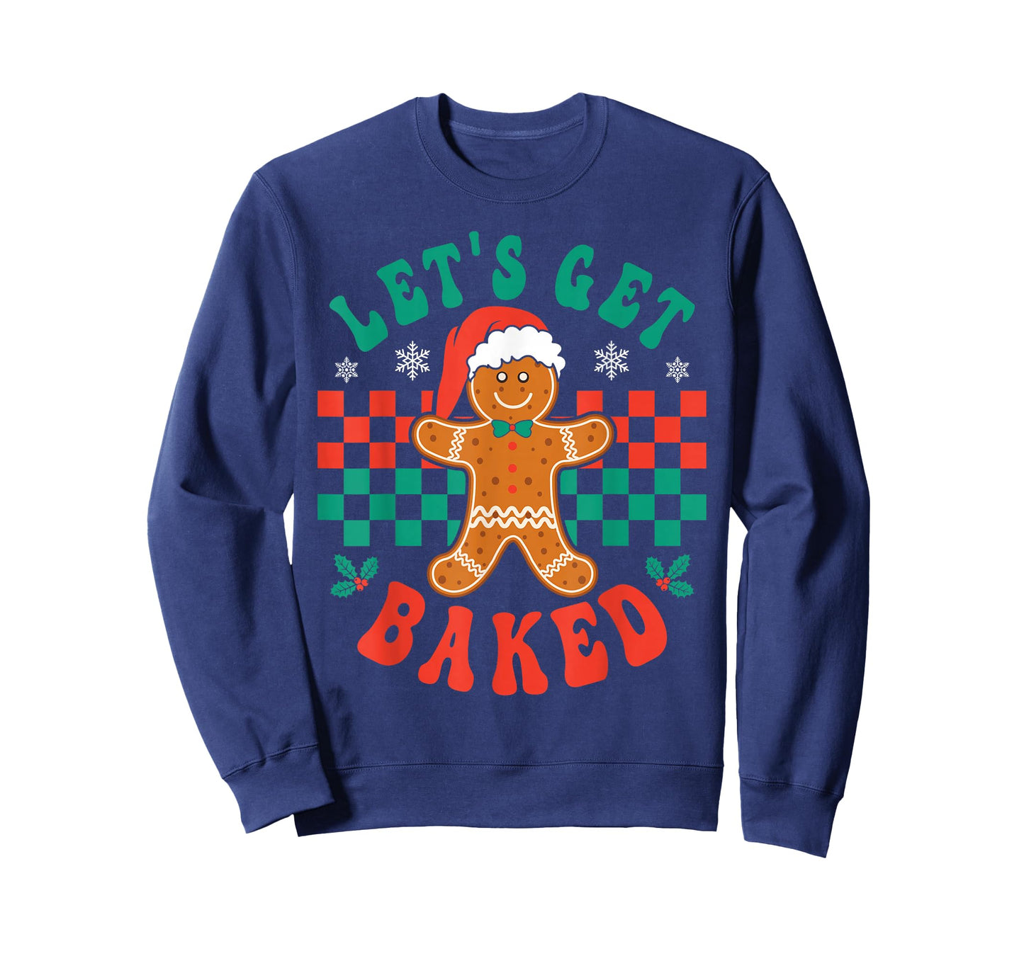 Let's Get Baked Gingerbread Christmas Cookie Baking Team T-Shirt