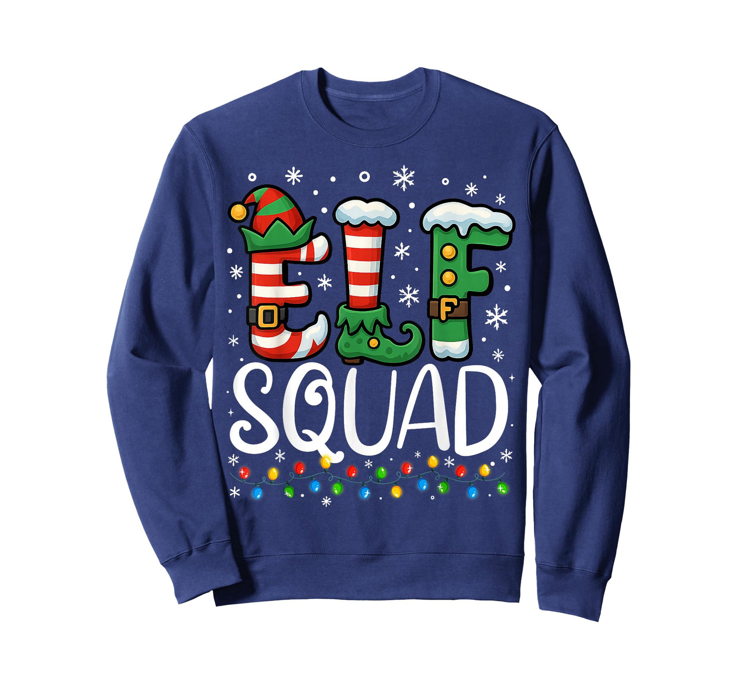 Elf Family Christmas Matching Pajamas Xmas Elf Squad T-Shirt