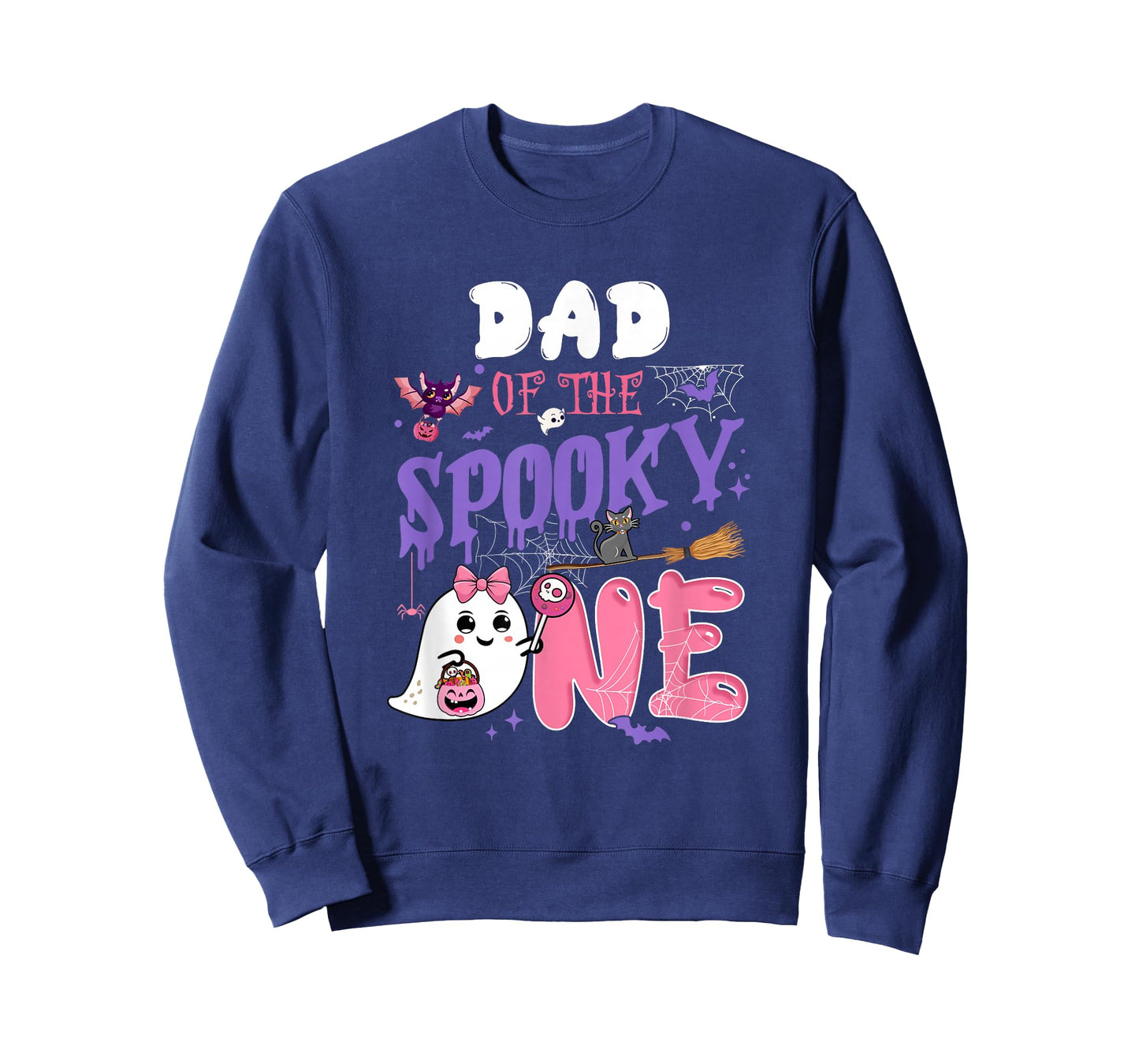 Dad Of The Spooky One 1St Birthday Girl Halloween Ghost T-Shirt