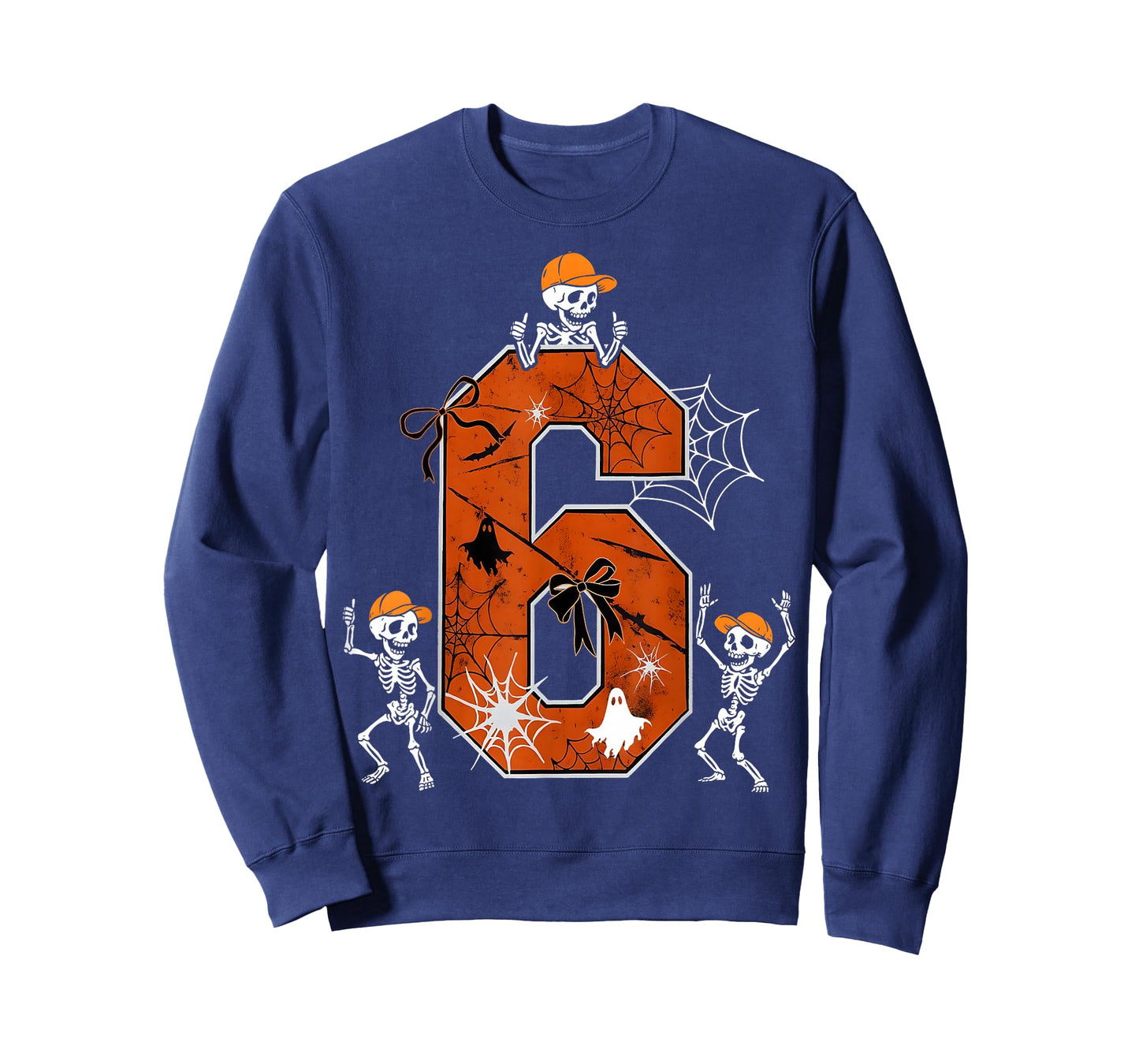 HUGvyn Six Seven Meme 6 7 Halloween Costume Dancing Skeleton T-Shirt