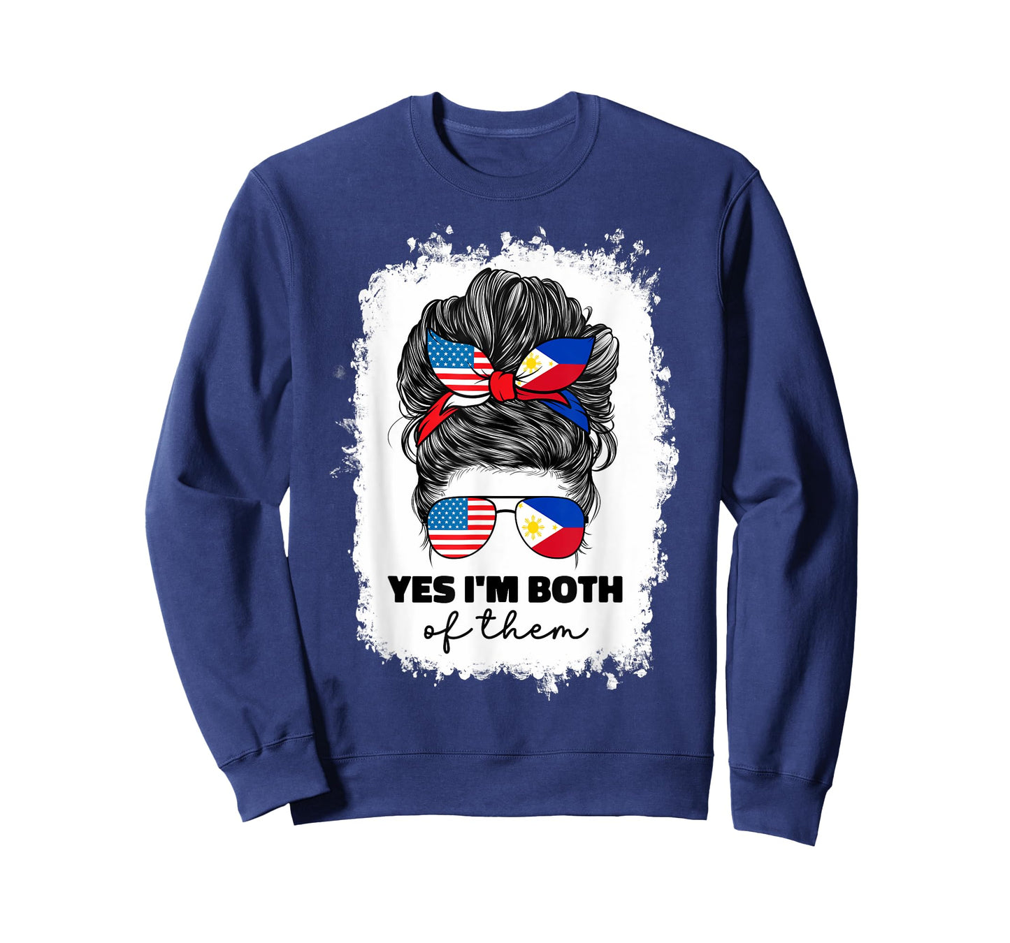 Half Filipino And American America Philippines Usa Flag Girl T-Shirt