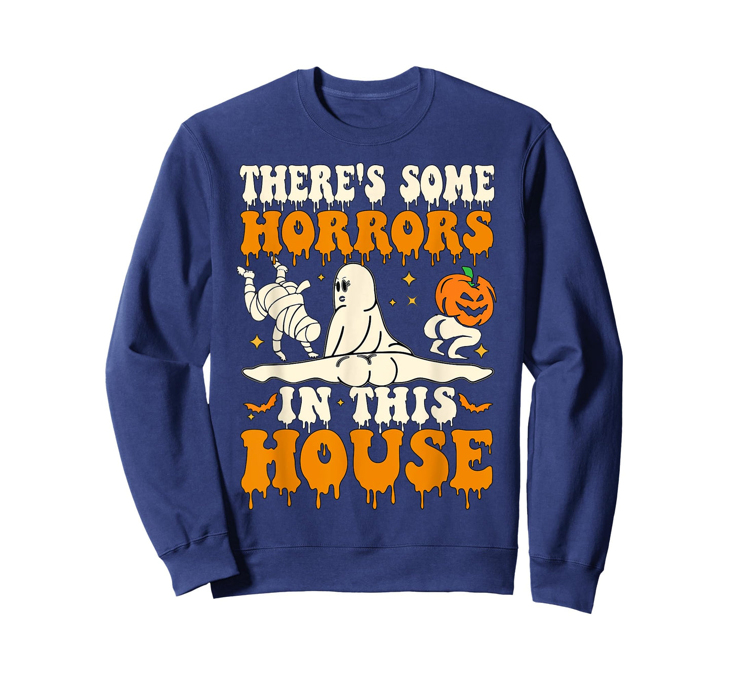 There's Some Horrors In This House Funny Ghost Halloween T-Shirt