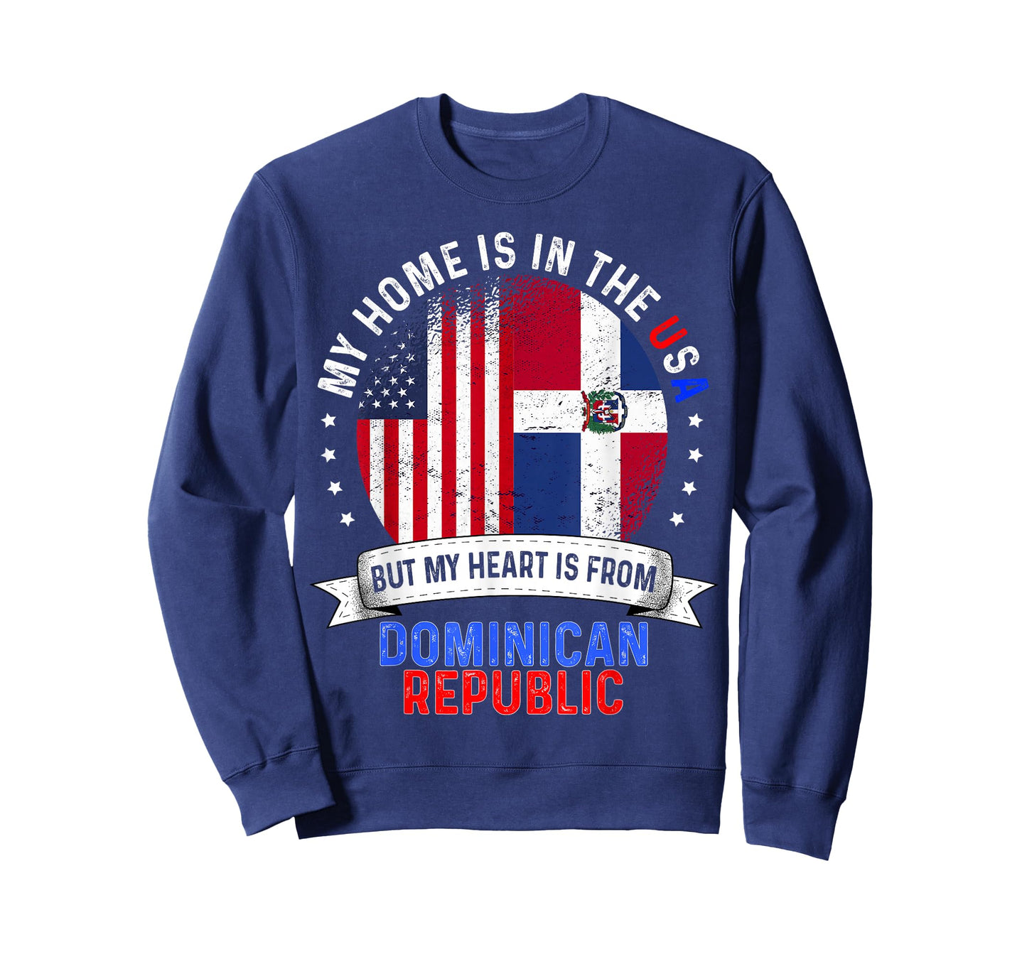 American Patriot Heart is from Dominican Republic Flag T-Shirt