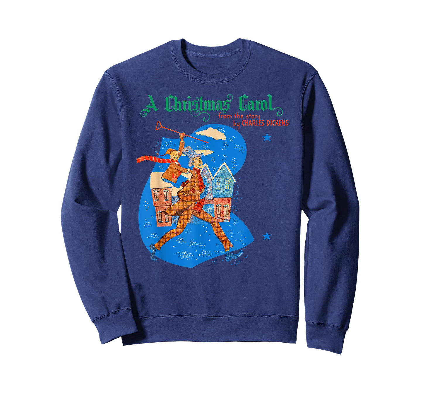 Merry Christmas Ebenezer Scrooge Tiny Tim Christmas Carol T-Shirt