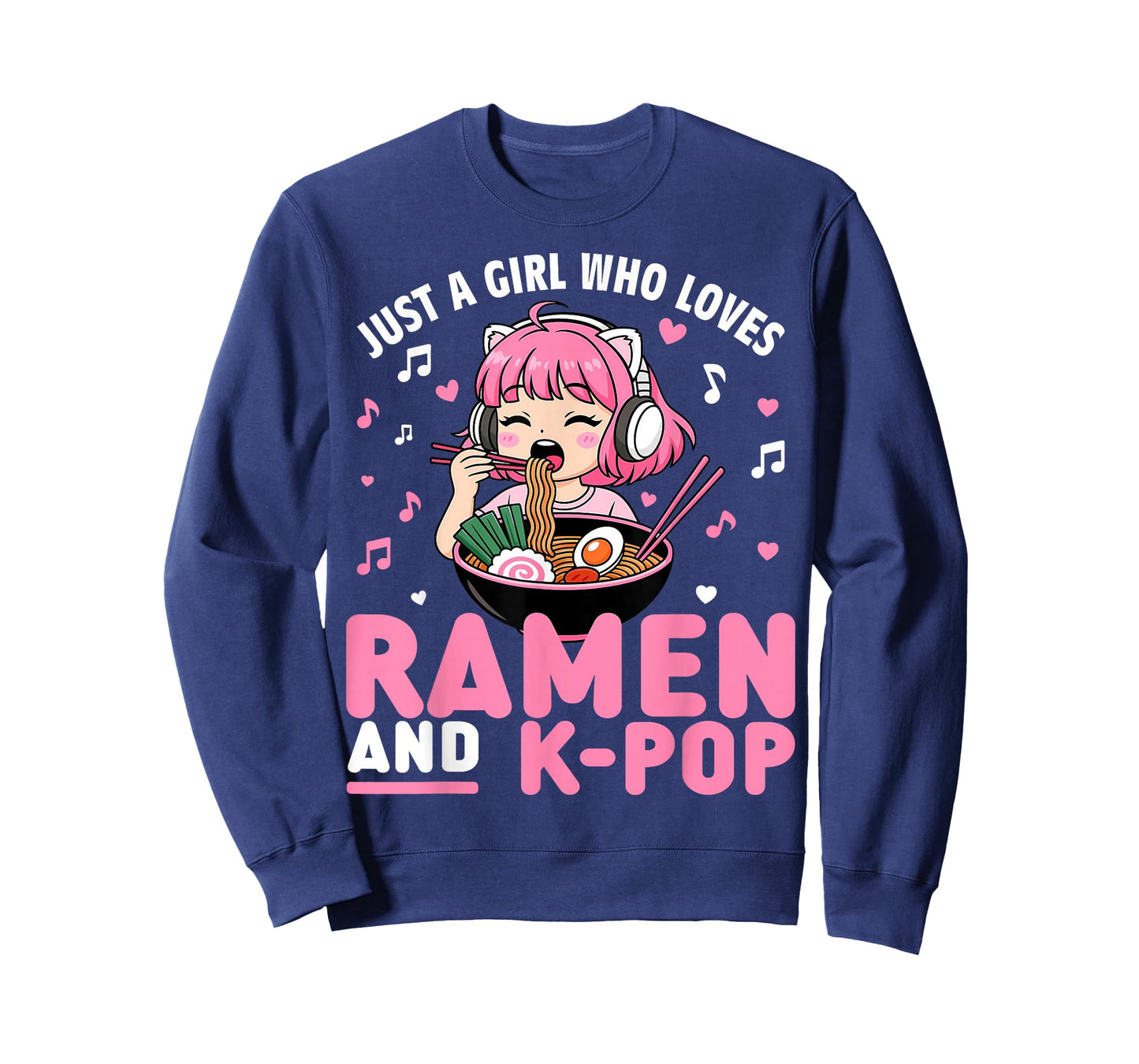 Just A Girl Who Loves Anime Ramen and K-pop T-Shirt